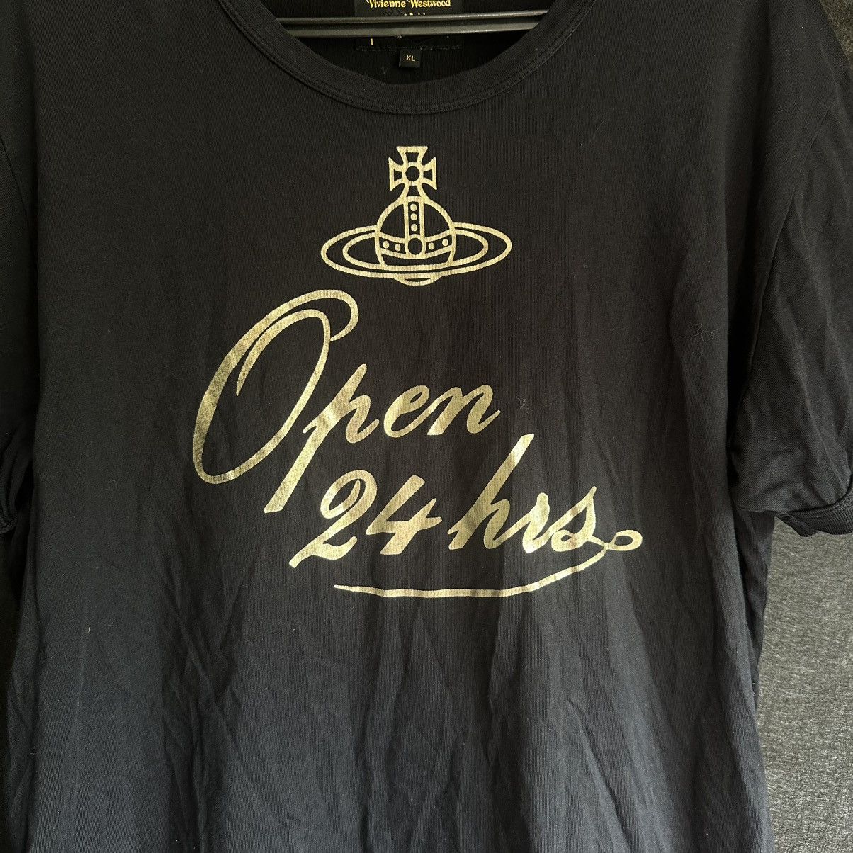 Vivienne Westwood Vivienne Westwood T shirt “open 24 hrs” Size XL / US 12-14 / IT 48-50 - 2 Thumbnail