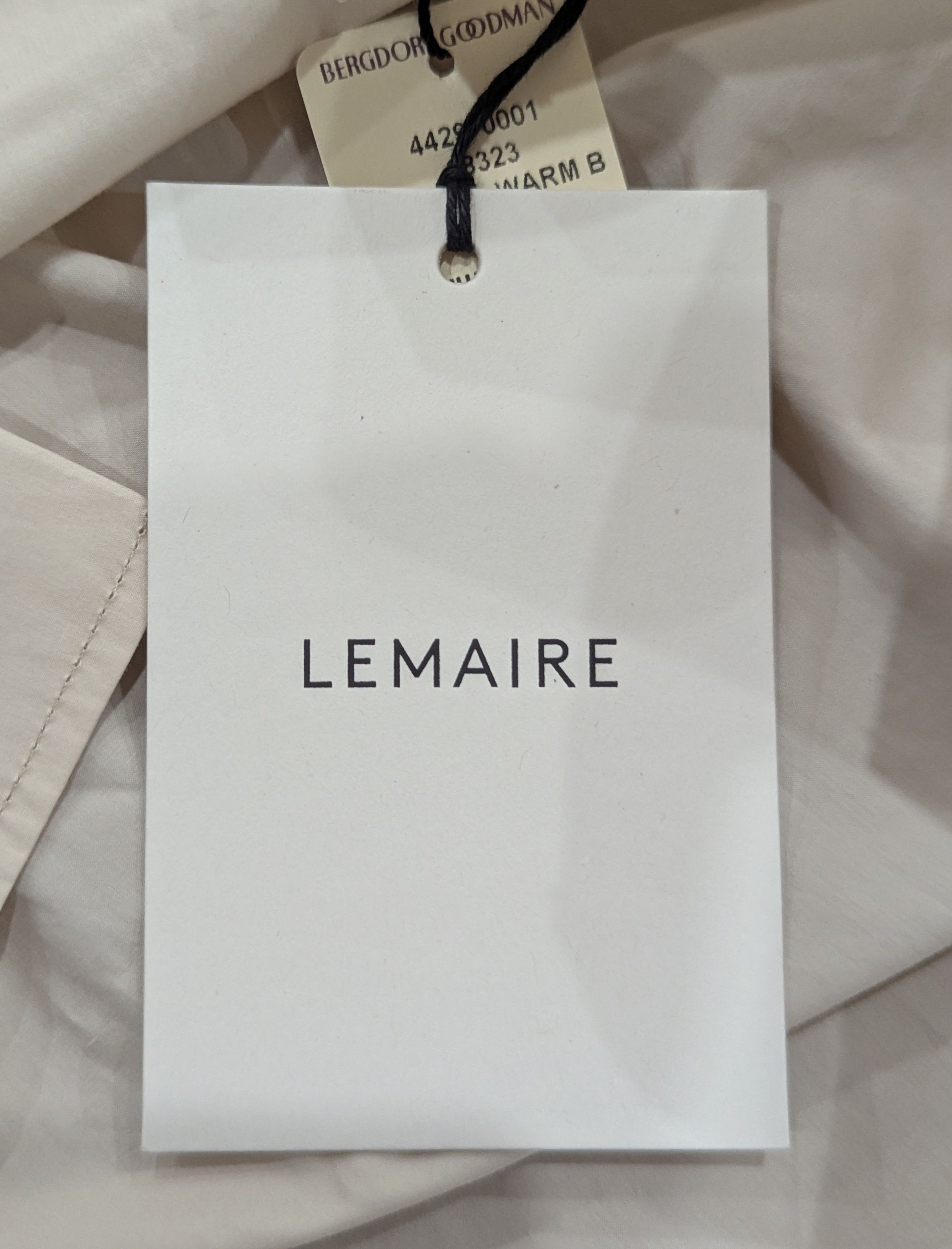 Lemaire LEMAIRE Poplin Button Up Shirt Warm Beige 48 US 38 Size US M / EU 48-50 / 2 - 6 Thumbnail