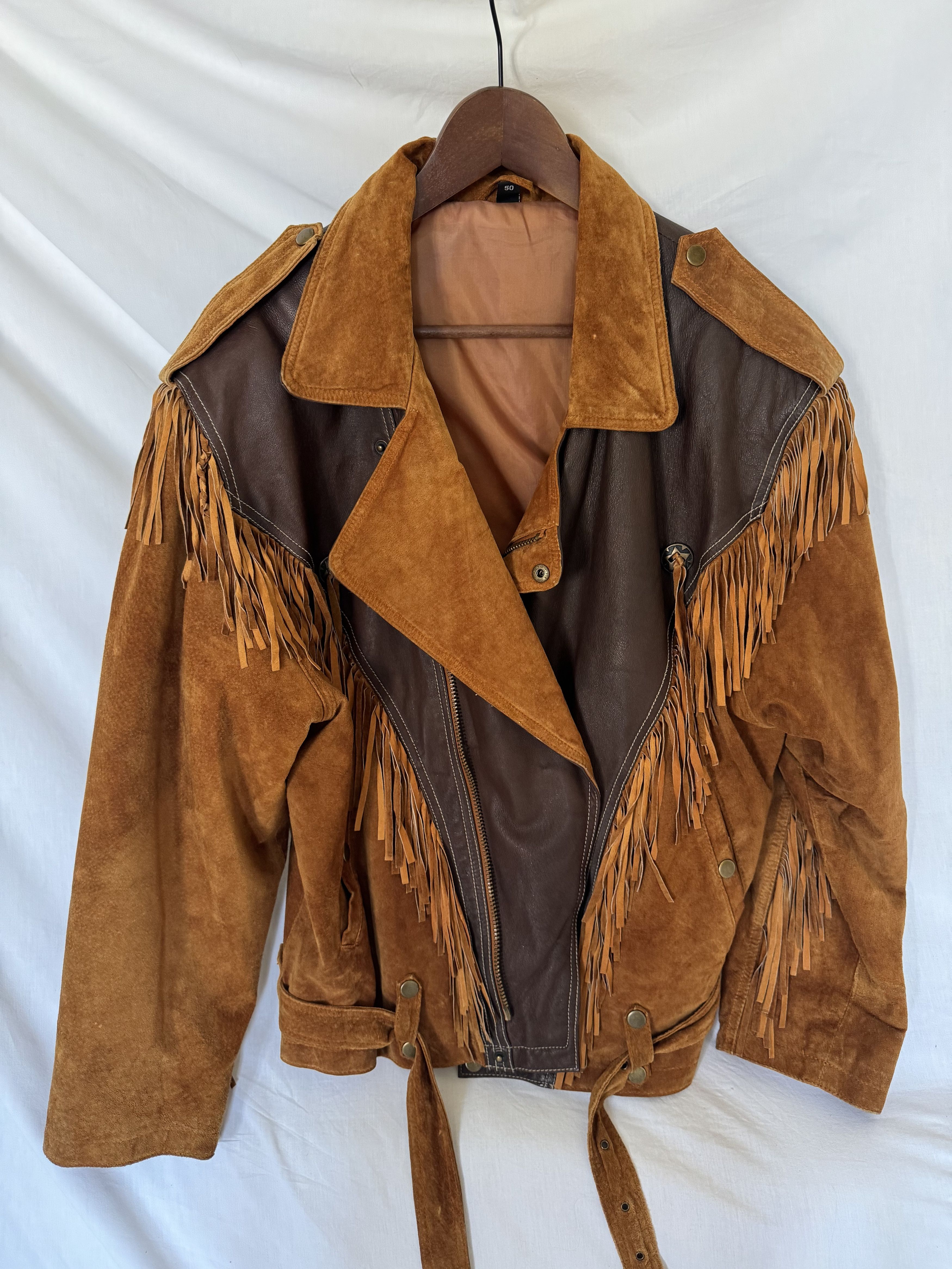 Cowboy Equipment × Vintage Vintage Western Fringe Suede & Leather Jacket Visvim - esque Size US L / EU 52-54 / 3 - 1 Thumbnail