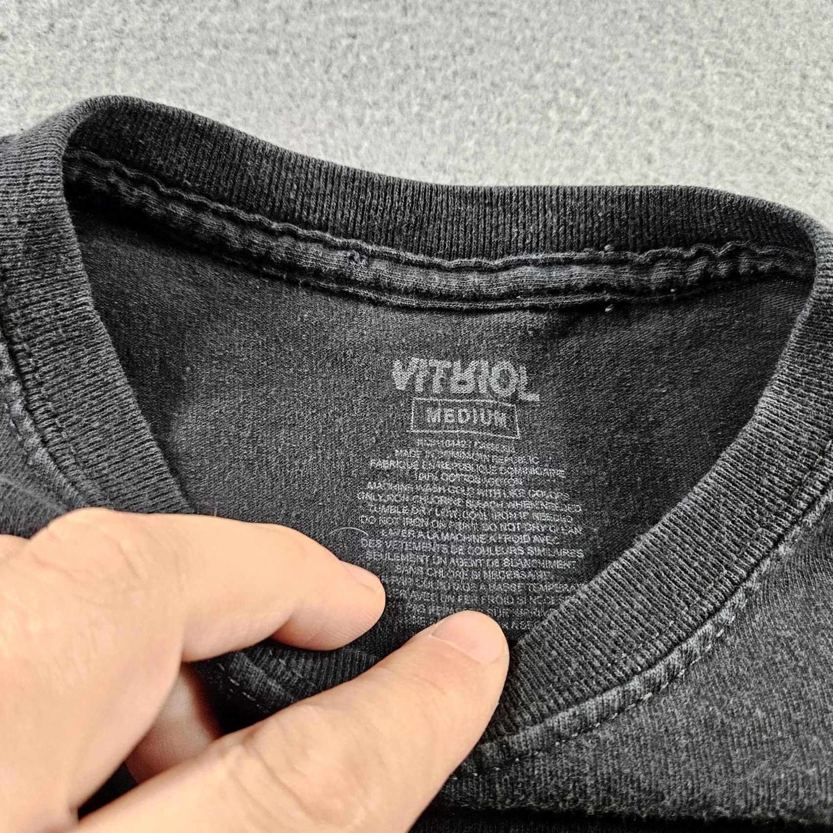 Doublet Vitriol Shirt Mens T-Shirt Black Graphic Print Short Sleeve Crew Neck Jersey Regular Back Hit Double Sided VT Shirt Size US M / EU 48-50 / 2 - 3 Thumbnail