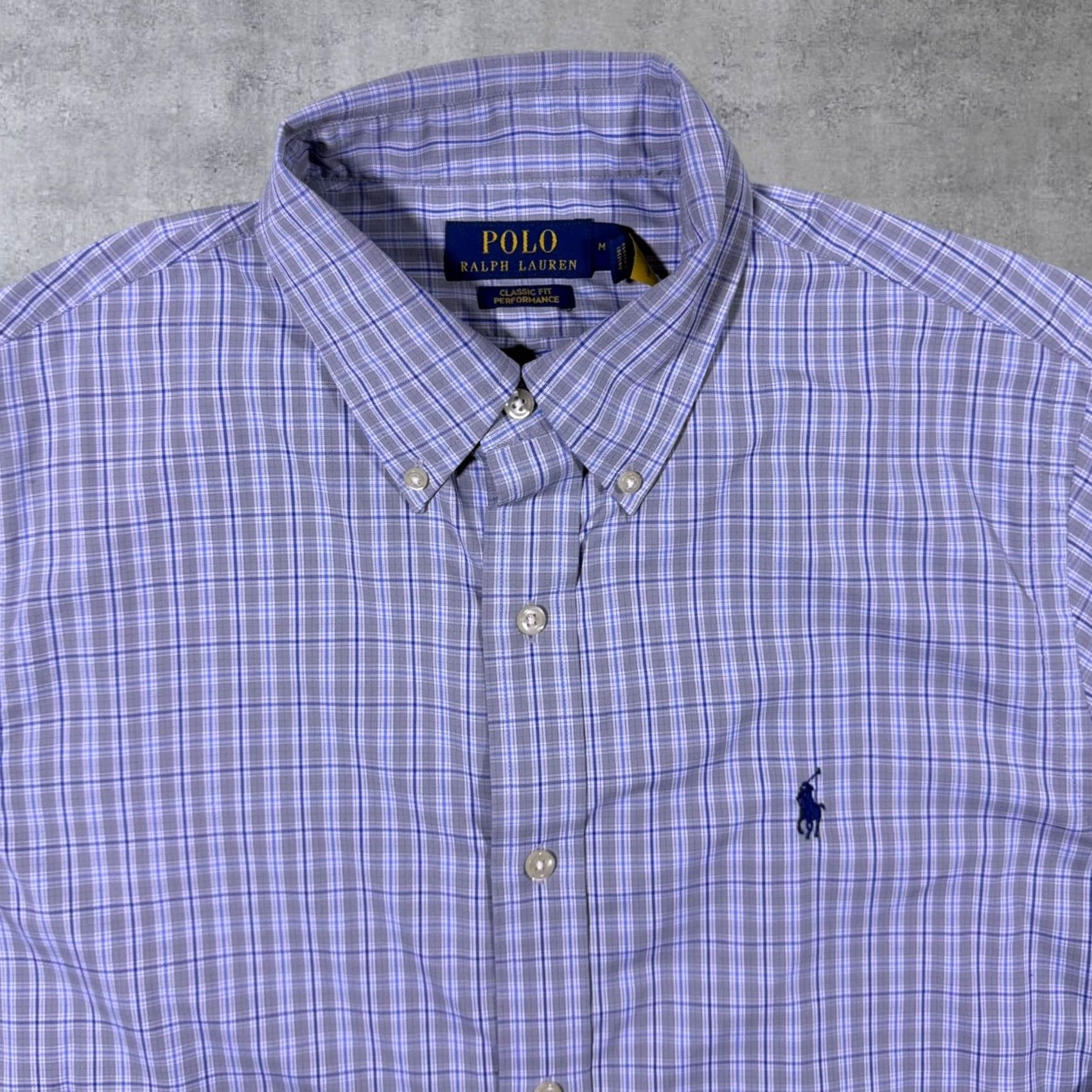 Polo Ralph Lauren Polo Ralph Lauren Button-Down Shirt Blue Check Long Sleeve Medium Adult Mens Regular Fit Collared Cotton Nylon Elastane 91/9 Size US M / EU 48-50 / 2 - 3 Thumbnail