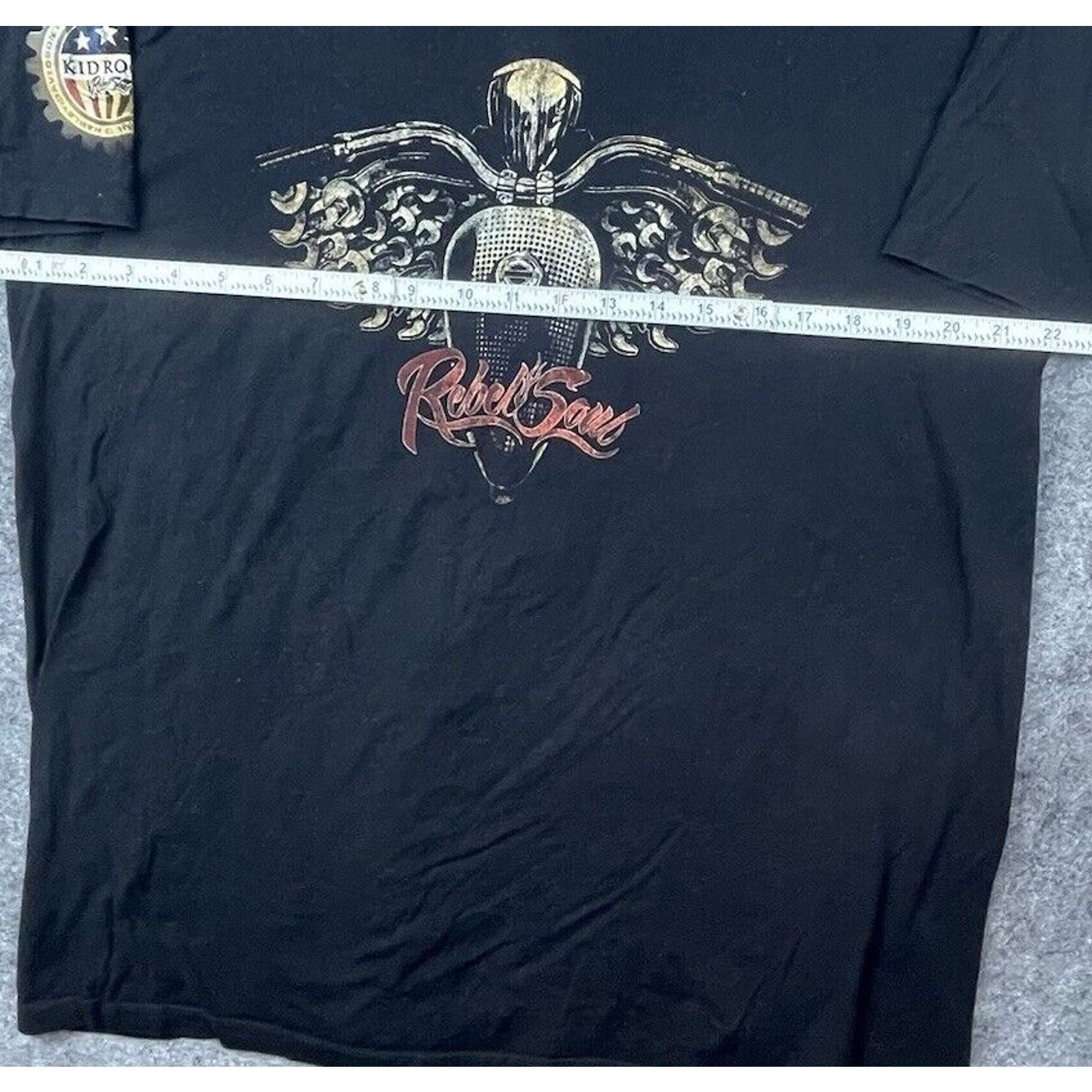 Harley Davidson Harley Davidson Shirt XL Black Rebel Soul Kid Rock Wings Size US XL / EU 56 / 4 - 4 Thumbnail