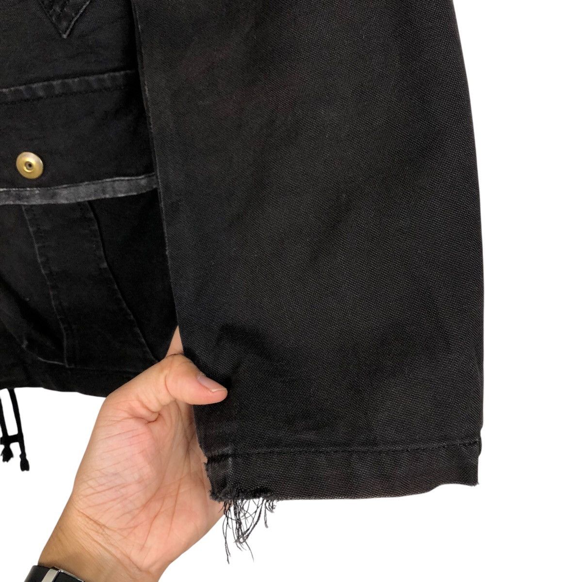 PPFM Rich Black Biker Jacket PPFM Asymmetrical Pocket Punk Style Size US M / EU 48-50 / 2 - 16 Thumbnail