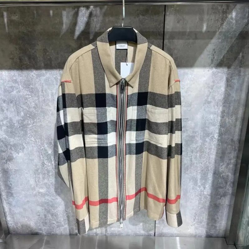 Burberry Burberry Gray Cotton Men's Jacket Size US L / EU 52-54 / 3 - 1 Thumbnail