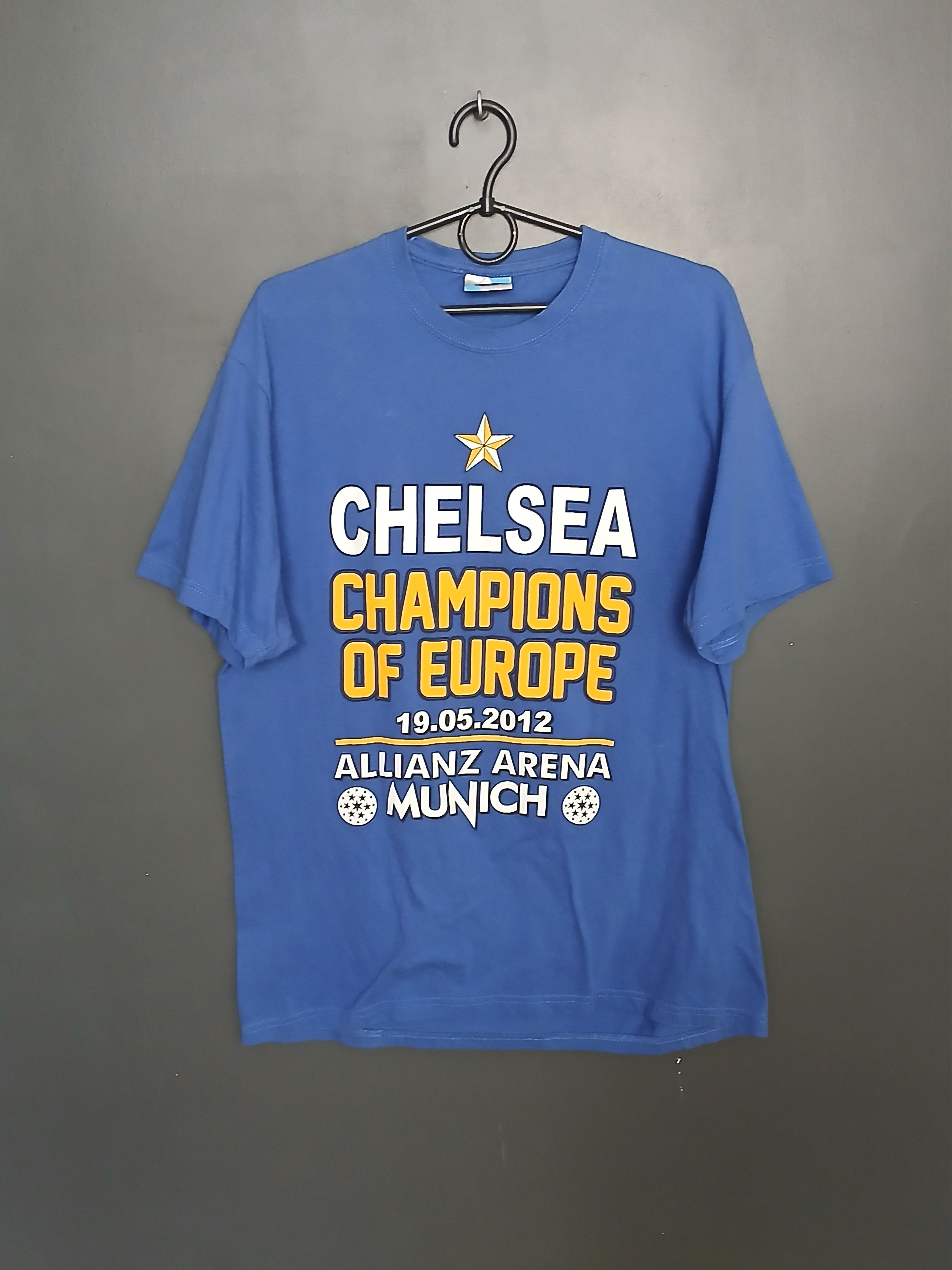 Chelsea Soccer Chelsea Champions Of Europe 2012 Football T-Shirt Size US L / EU 52-54 / 3 - 1 Thumbnail