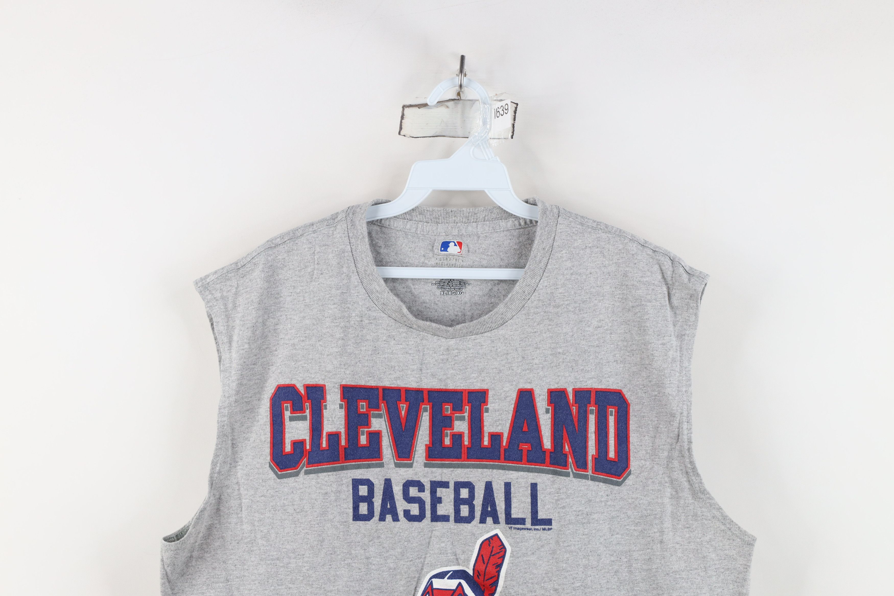 Vintage Vintage Wahoo Cleveland Indians Baseball Muscle T-Shirt Size US XL / EU 56 / 4 - 2 Thumbnail