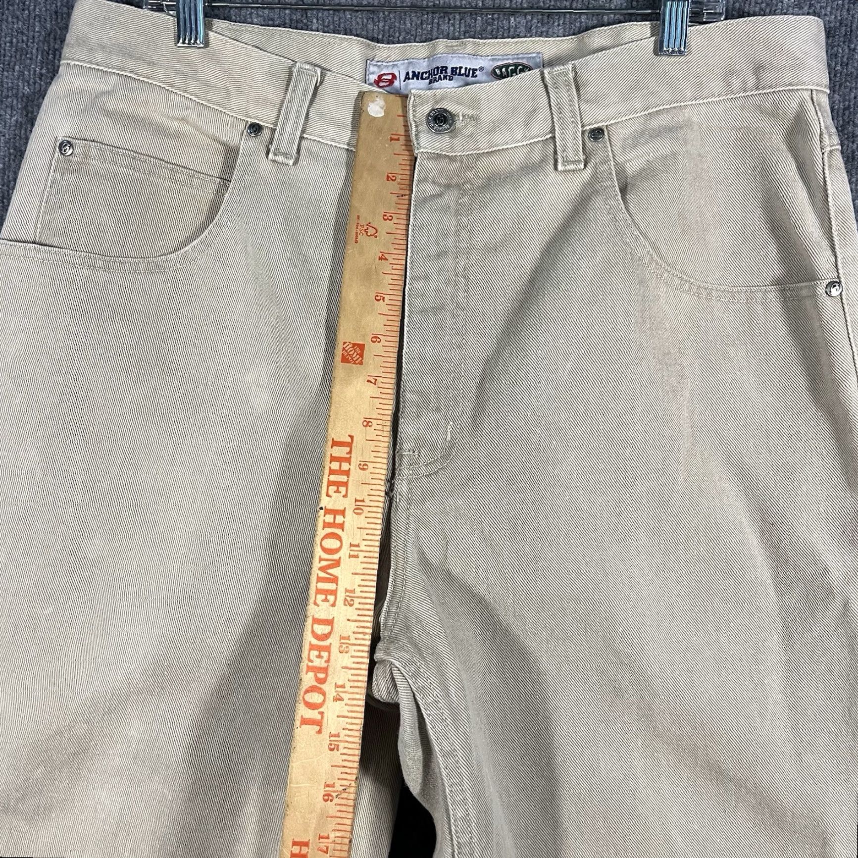 Anchor Blue VINTAGE Anchor Blue Jeans Baggy Straight 38x32 Mens Beige 90s Grunge Hip Hop USA Size US 38 / EU 54 - 3 Thumbnail