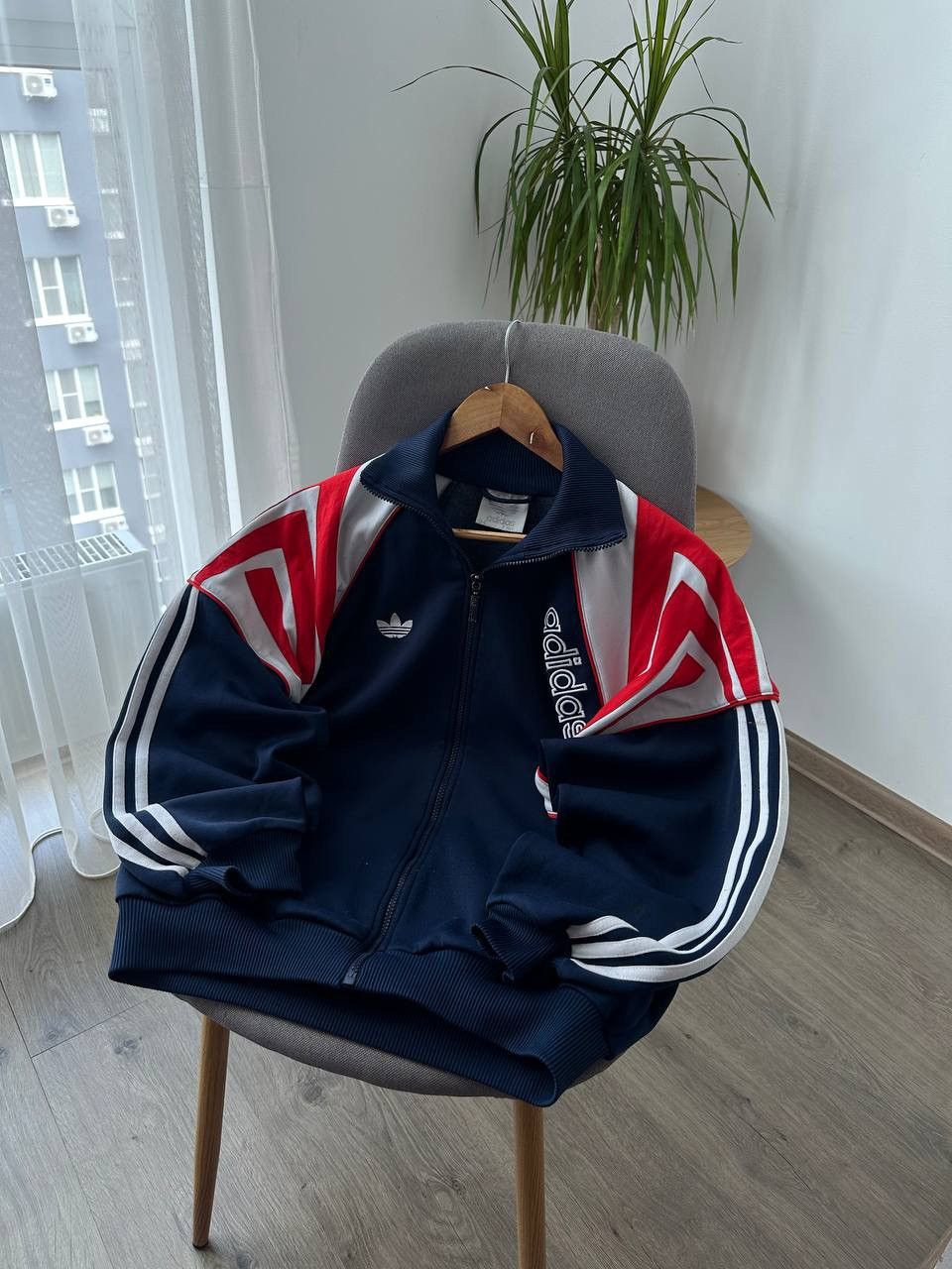Adidas Vintage Adidas Sportswear Blue Distressed Full Zip Hoodie Size US S / EU 44-46 / 1 - 12 Thumbnail