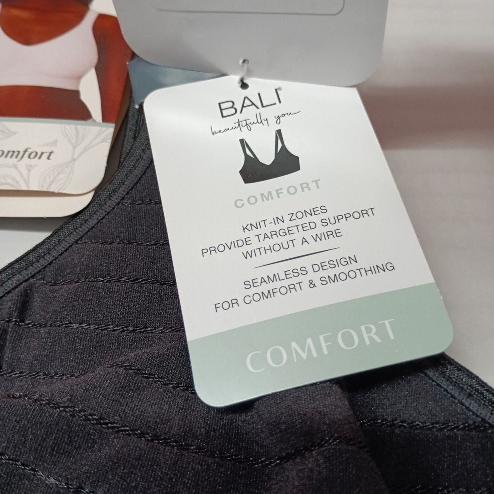 Other BALI Wireless Bra Womens Size 3XL Black Beautifully Seamless Size ONE SIZE - 5 Thumbnail