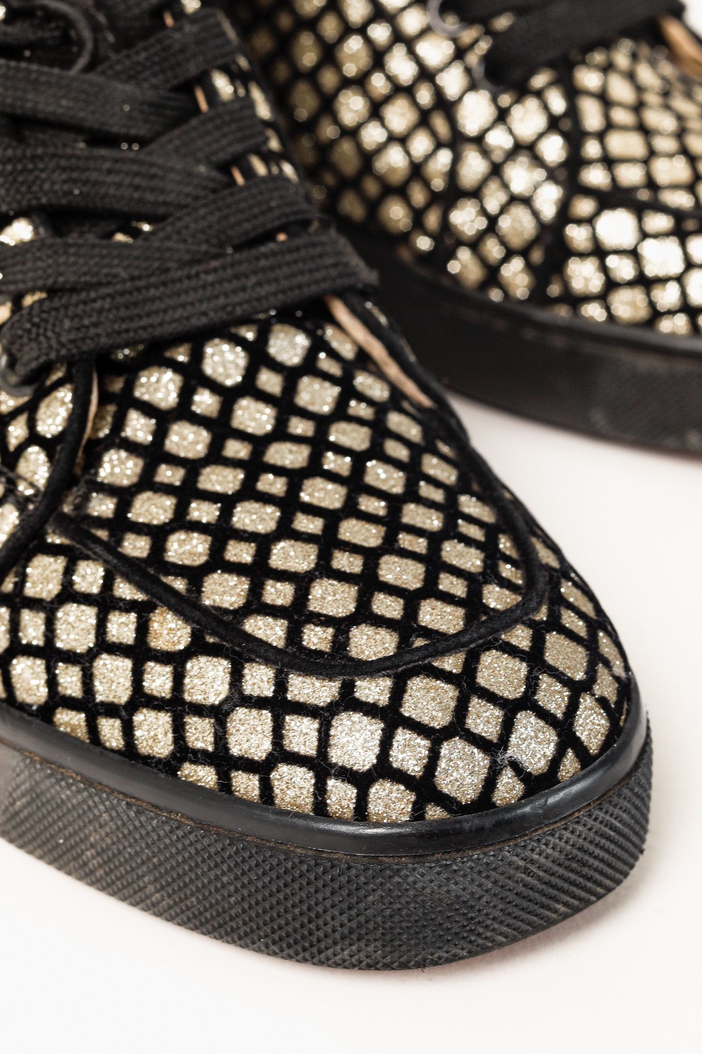 Christian Louboutin Christian Louboutin Rantus Orlato Glitter High-Top Sneaker Size US 6.5 / IT 36.5 - 7 Thumbnail
