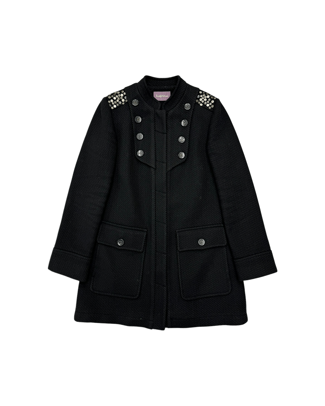Zadig & Voltaire Zadig & Voltaire AW08 Studded Napoleon Coat Size S / US 4 / IT 40 - 1 Thumbnail