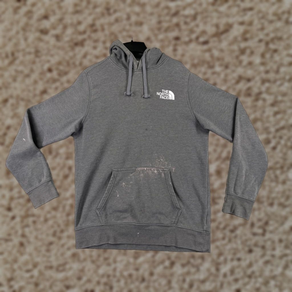 The North Face VINTAGE The North Face Hoodie Mens Large Gray Pullover with Pocket Cotton Jersey Crew Neck 90s Mens Hoodie Size US L / EU 52-54 / 3 - 1 Thumbnail