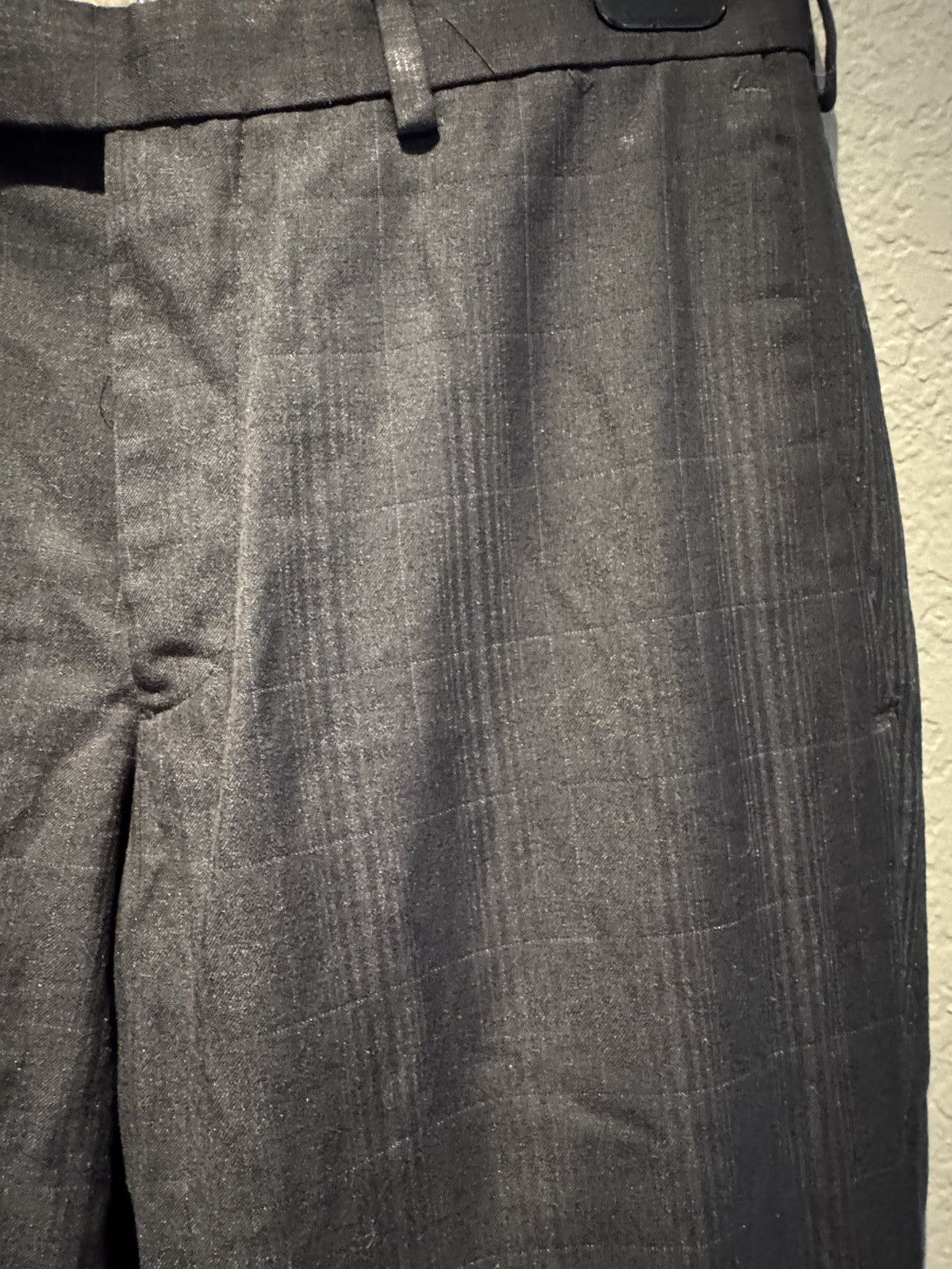 Vintage Plaid Black Slacks Dress Pants Size US 29 - 3 Thumbnail