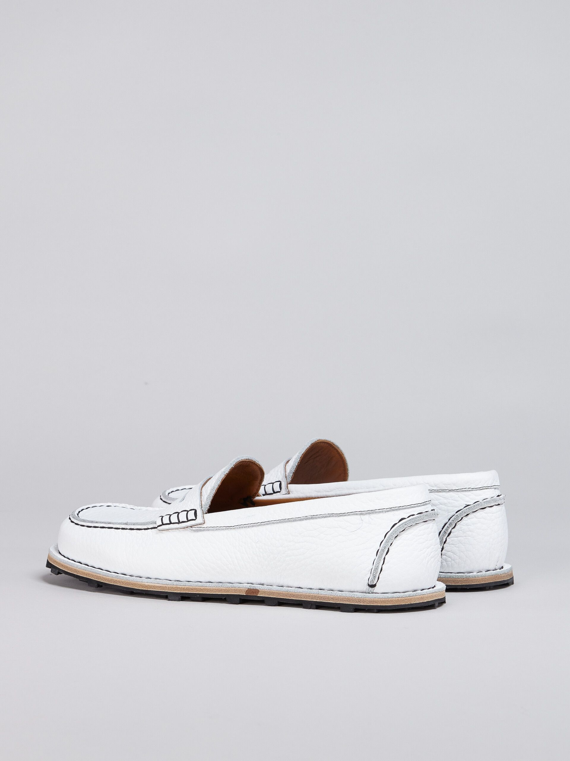 Marni o1y0225 Leather Loafers in White Size US 7 / EU 40 - 3 Thumbnail