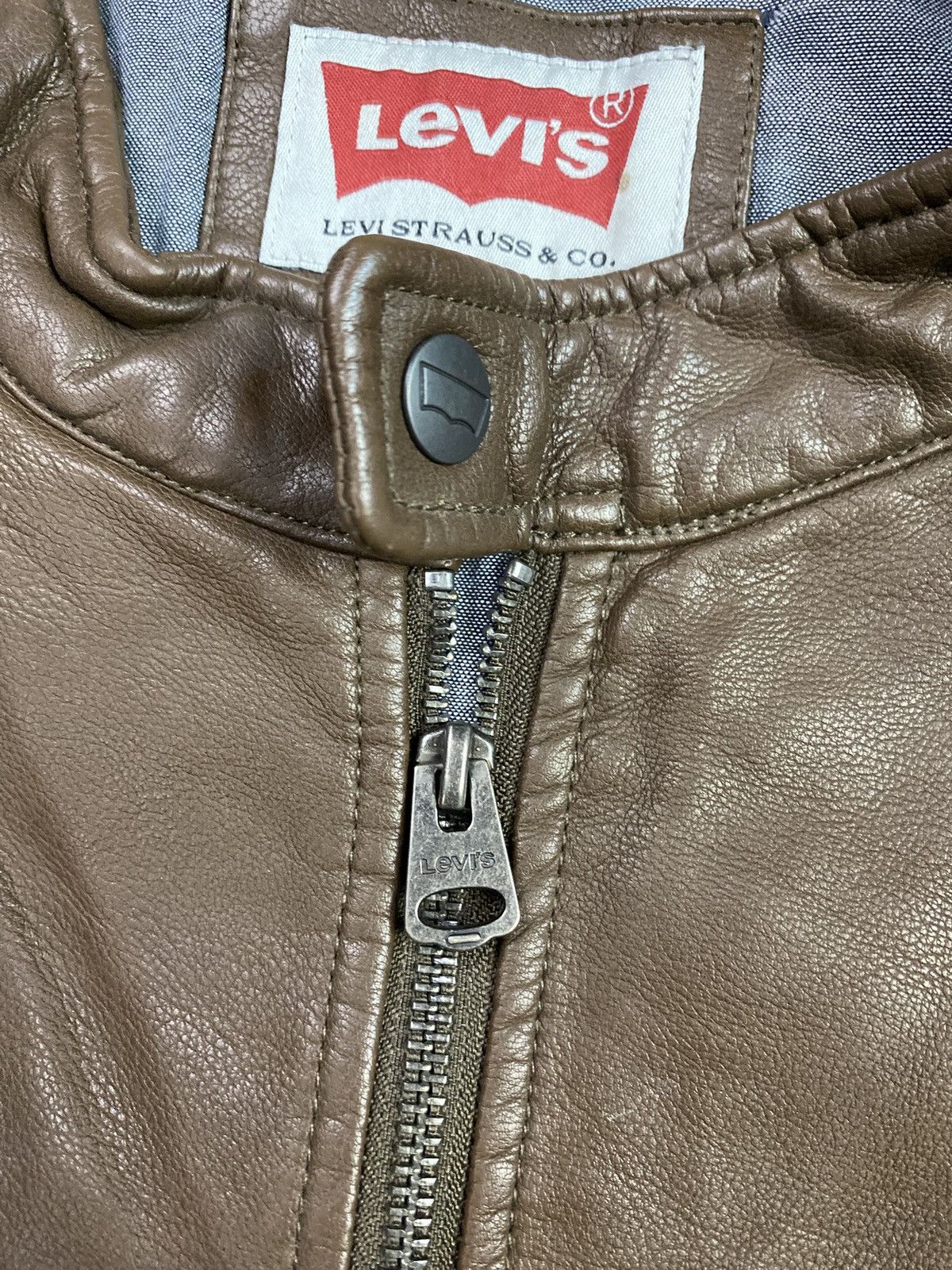 Levi's Levis eco leather brown jacket Size US XXL / EU 58 / 5 - 3 Thumbnail