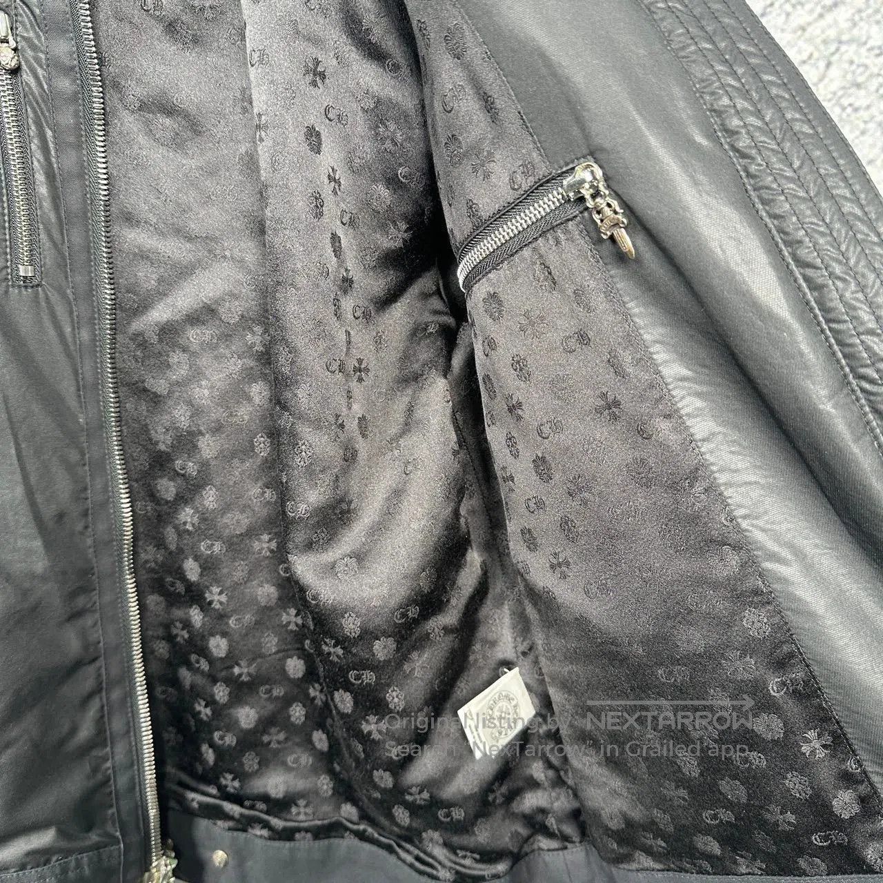 Chrome Hearts chrome hearts nylon zip jacket in black. Size US S / EU 44-46 / 1 - 3 Thumbnail
