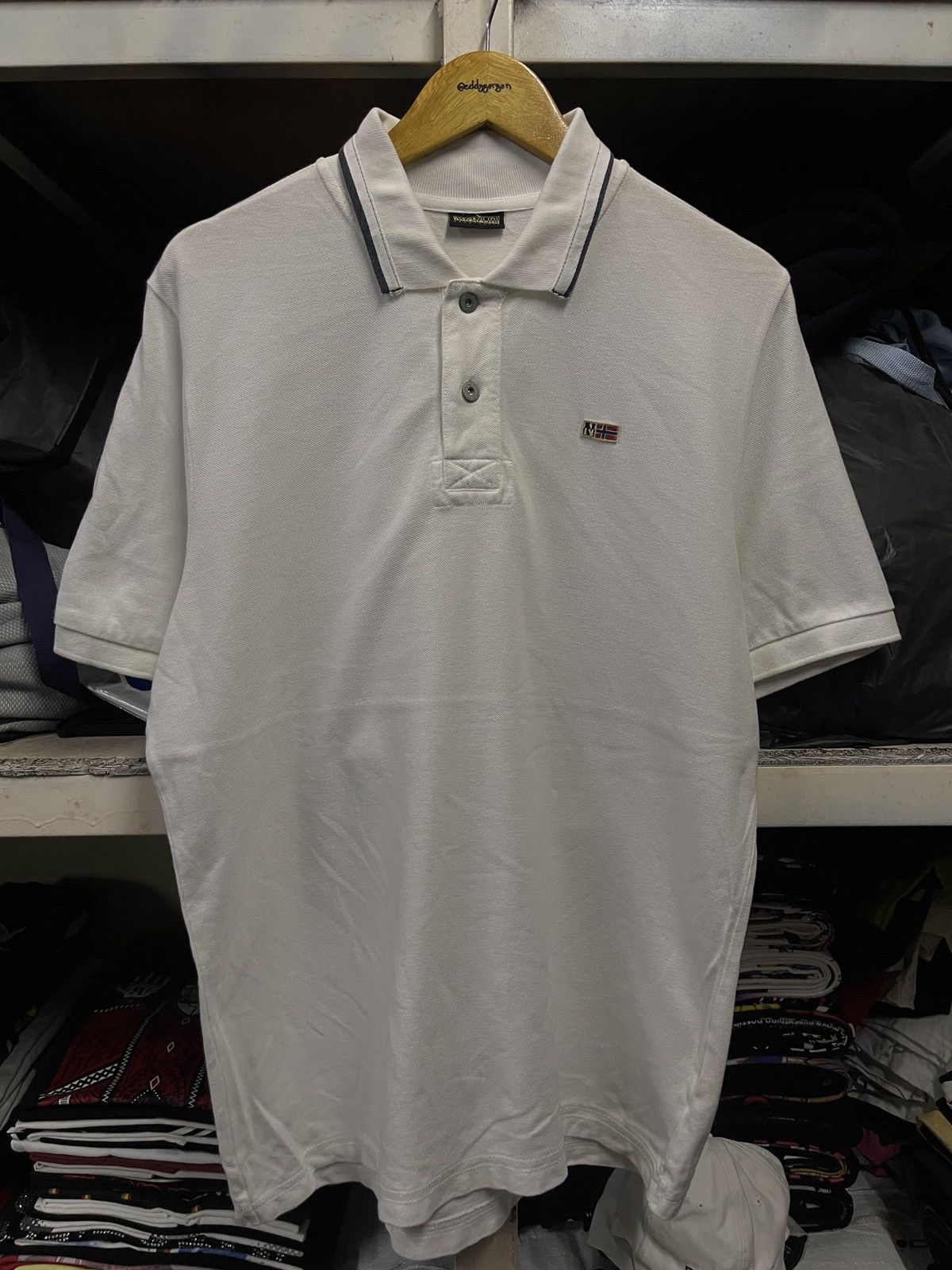 NAPAPIJRI GEOGRAPHIC POLO COLLAR SHIRT