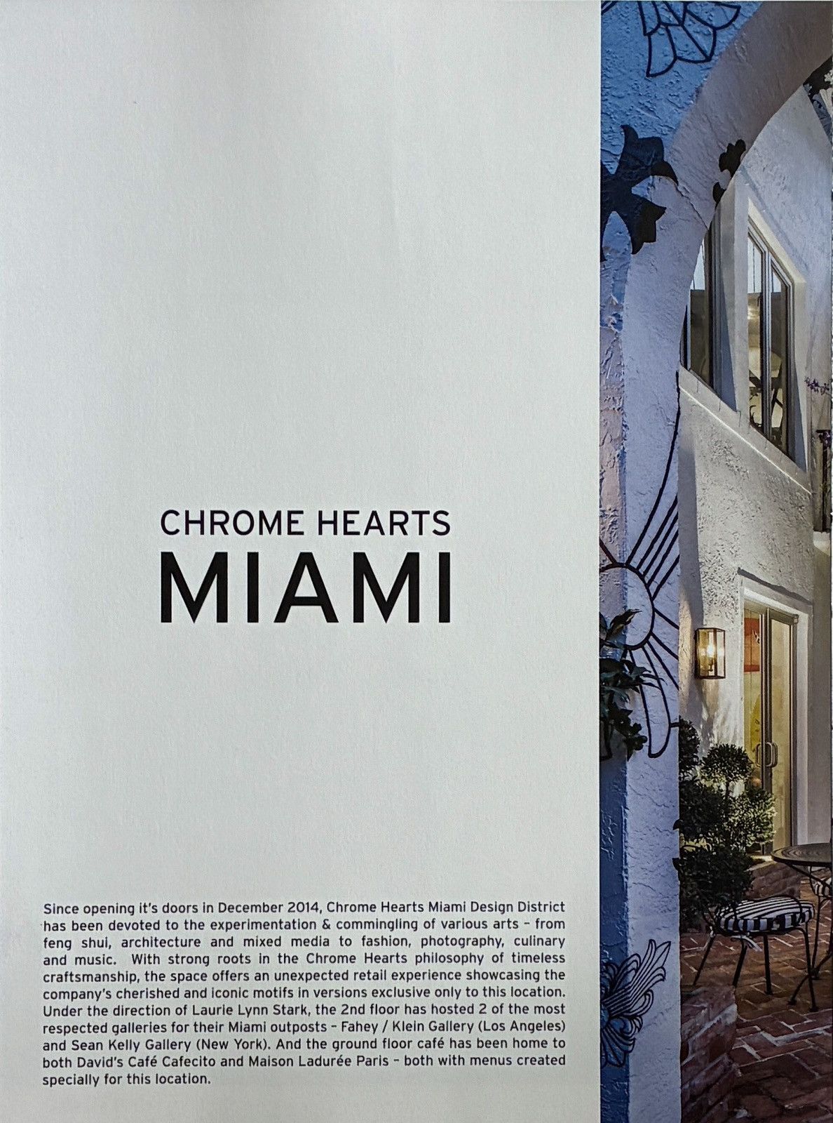 Chrome Hearts Chrome Hearts Miami art gallery 9x11 Framed poster Size ONE SIZE - 2 Thumbnail