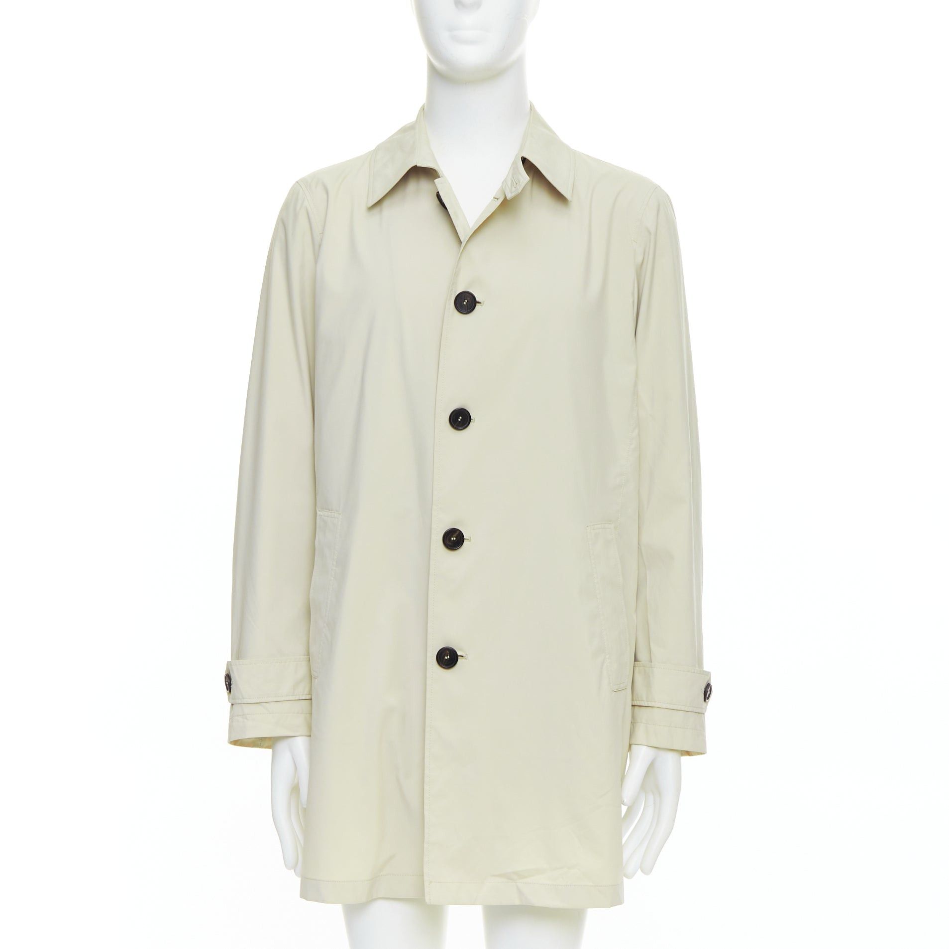 Allegri ALLEGRI City Nylon beige packable superlight black buttons coat IT48 M Size US S / EU 44-46 / 1 - 1 Thumbnail