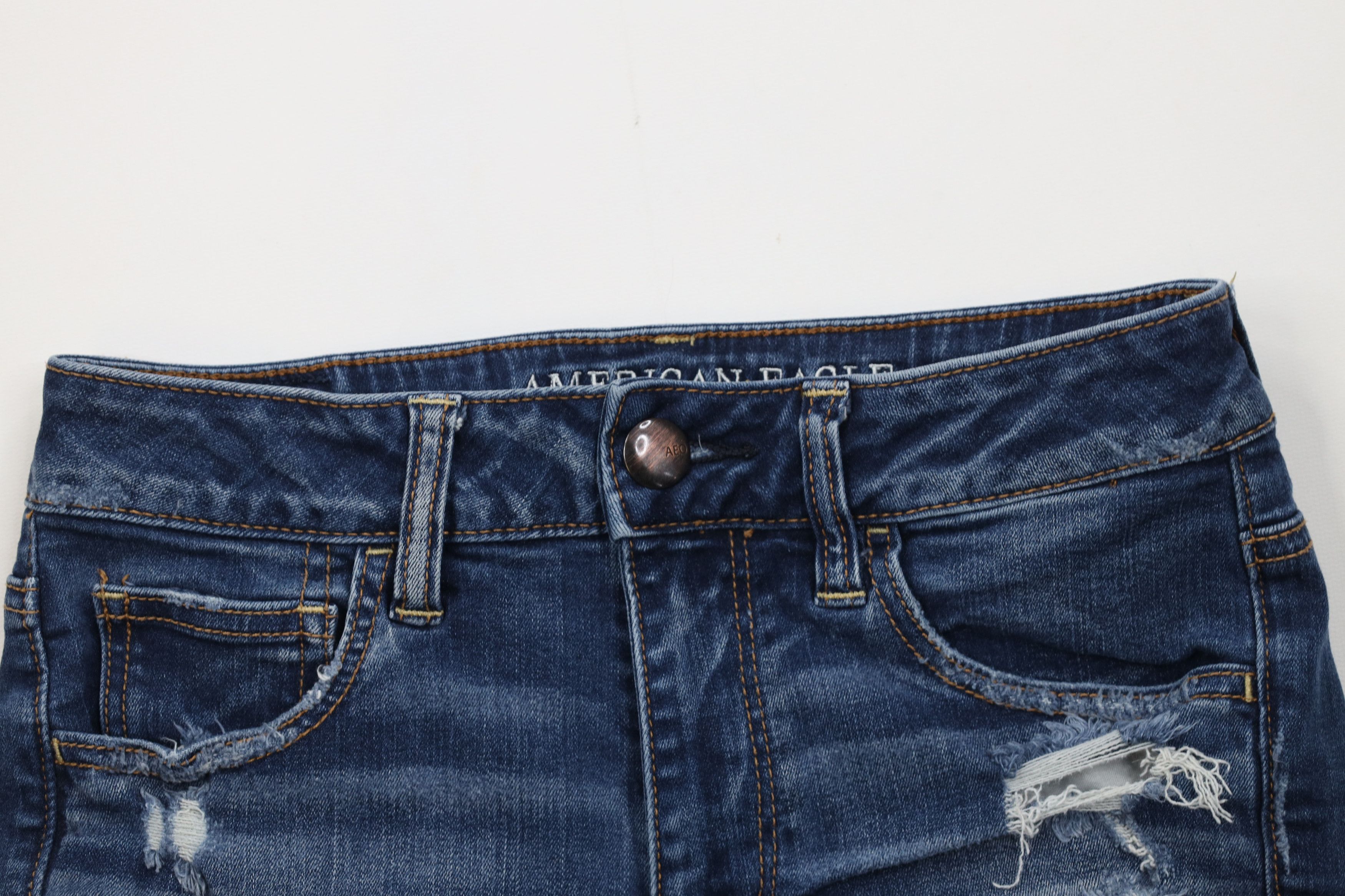 American Eagle Outfitters Vintage Y2K American Eagle Outfitters Shortie Micro Shorts Size 28" / US 6 / IT 42 - 2 Thumbnail