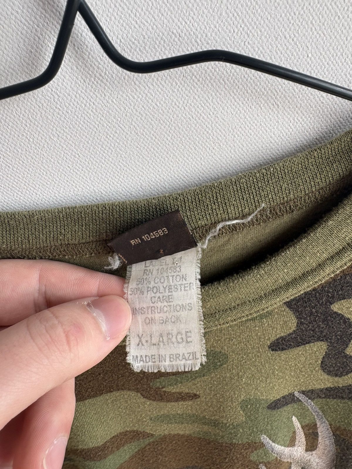 Vintage Vintage Streetwear Hype 90s Camo Hunter Skull T-shirt Size US XL / EU 56 / 4 - 6 Thumbnail