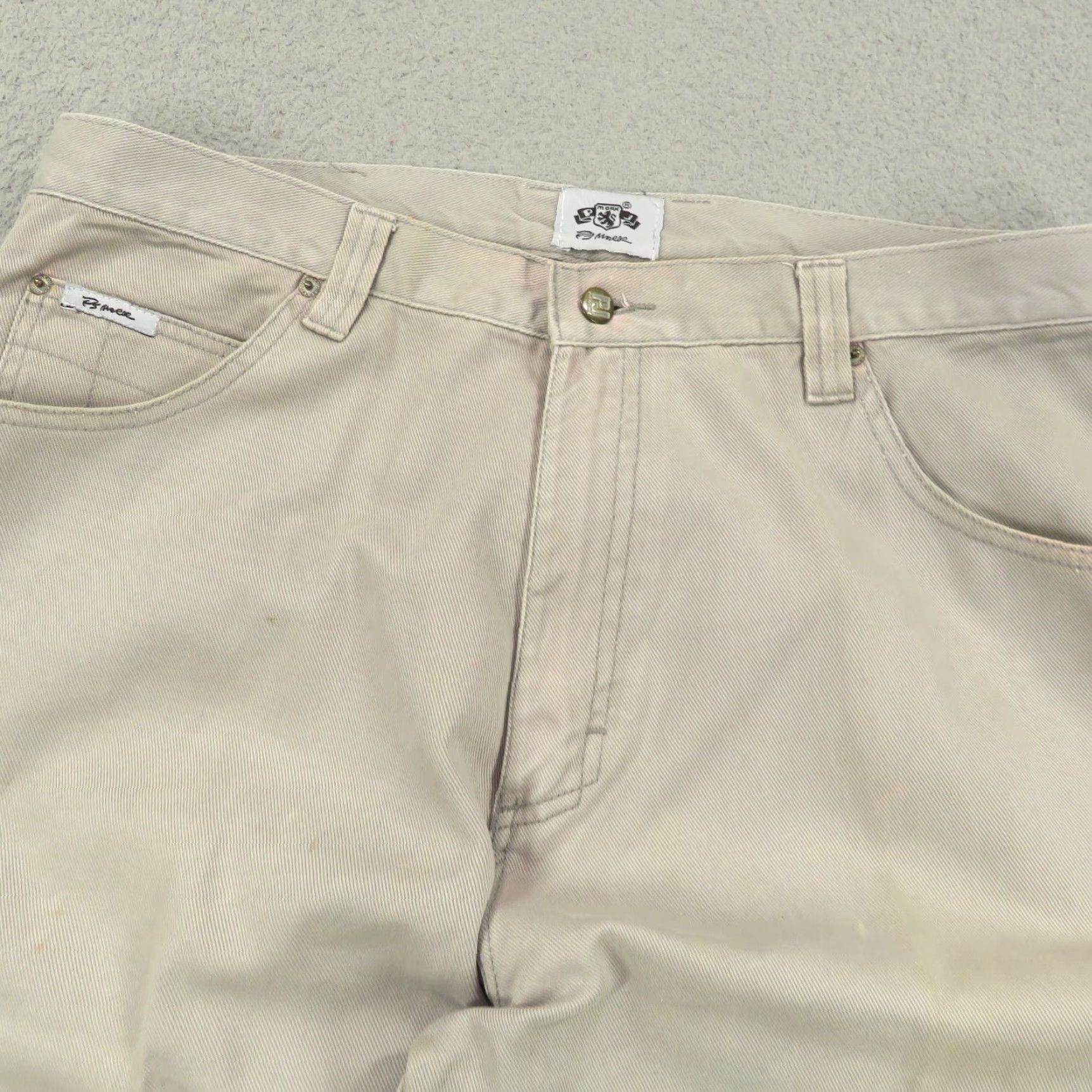 Vintage VTG PJ MARK Baggy Shorts Mens 36 Y2K Fat Albert Platinum Carpenter Skater 90s Hip Hop Denim Gray 5-Pocket Size US 36 / EU 52 - 5 Thumbnail