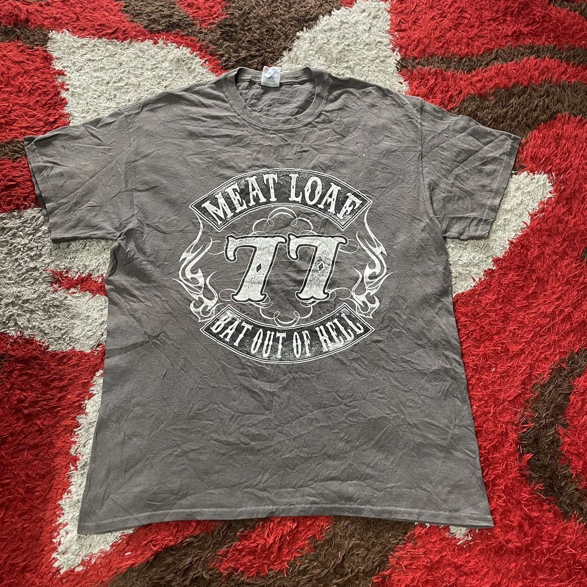 Band Tees × Vintage 🔥Meat Loaf 2013 Last At Bat Tour Promo Tee Size US L / EU 52-54 / 3 - 1 Thumbnail