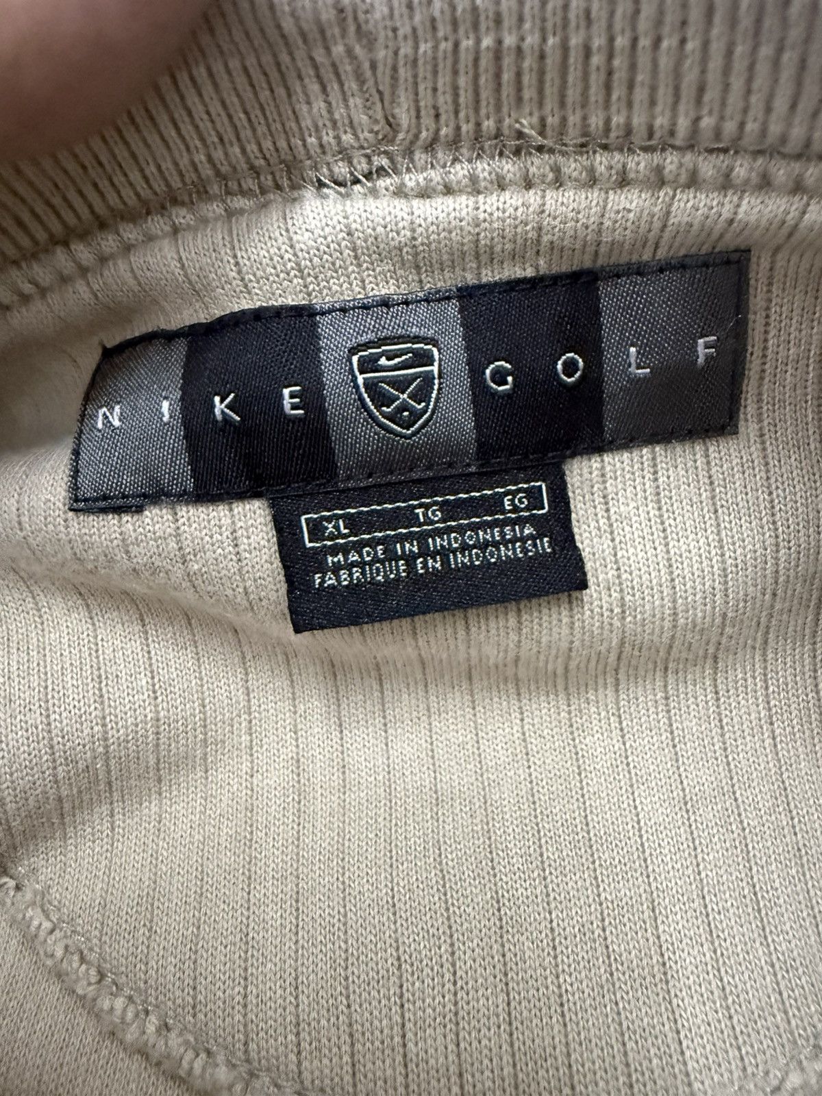 Nike 🔥Vintage 2000 Nike Golf Streetwear Sweatshirt in Beige - XL Size US L / EU 52-54 / 3 - 8 Thumbnail