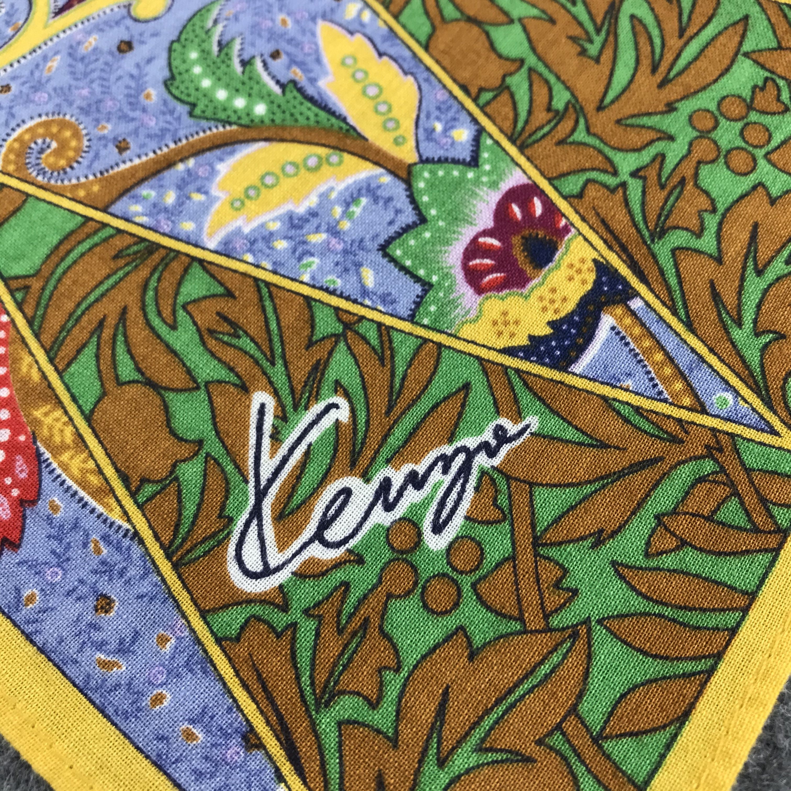 Kenzo Kenzo Batik Design Handkerchief Neckerchief H311 Size ONE SIZE - 5 Thumbnail