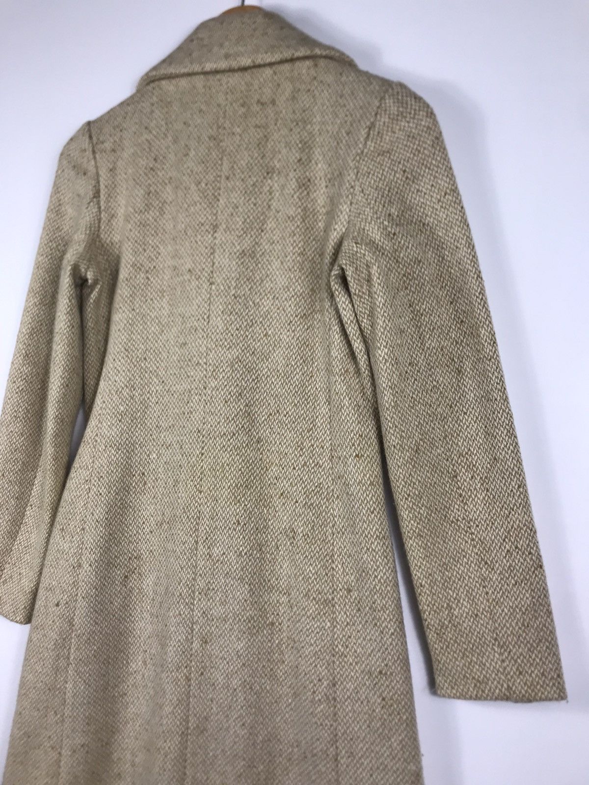 Jil Stuart ⚡️Vintage Jill Stuart Tweed Double Breast Long Coat Size S / US 4 / IT 40 - 19 Thumbnail