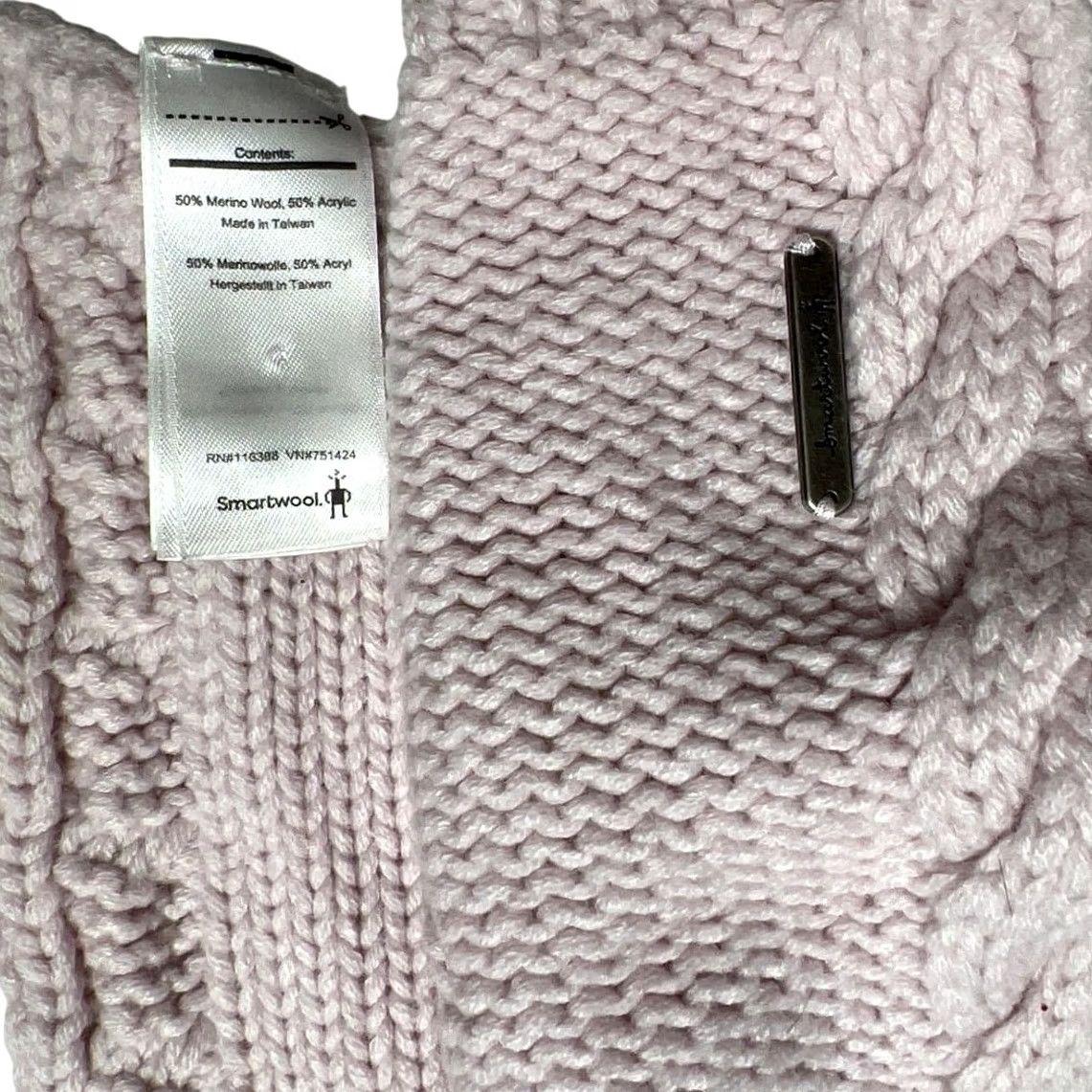 Smartwool SmartWool Scarf Women Pink Knitted Light Pink Pre-Owned Condition Size ONE SIZE - 2 Thumbnail