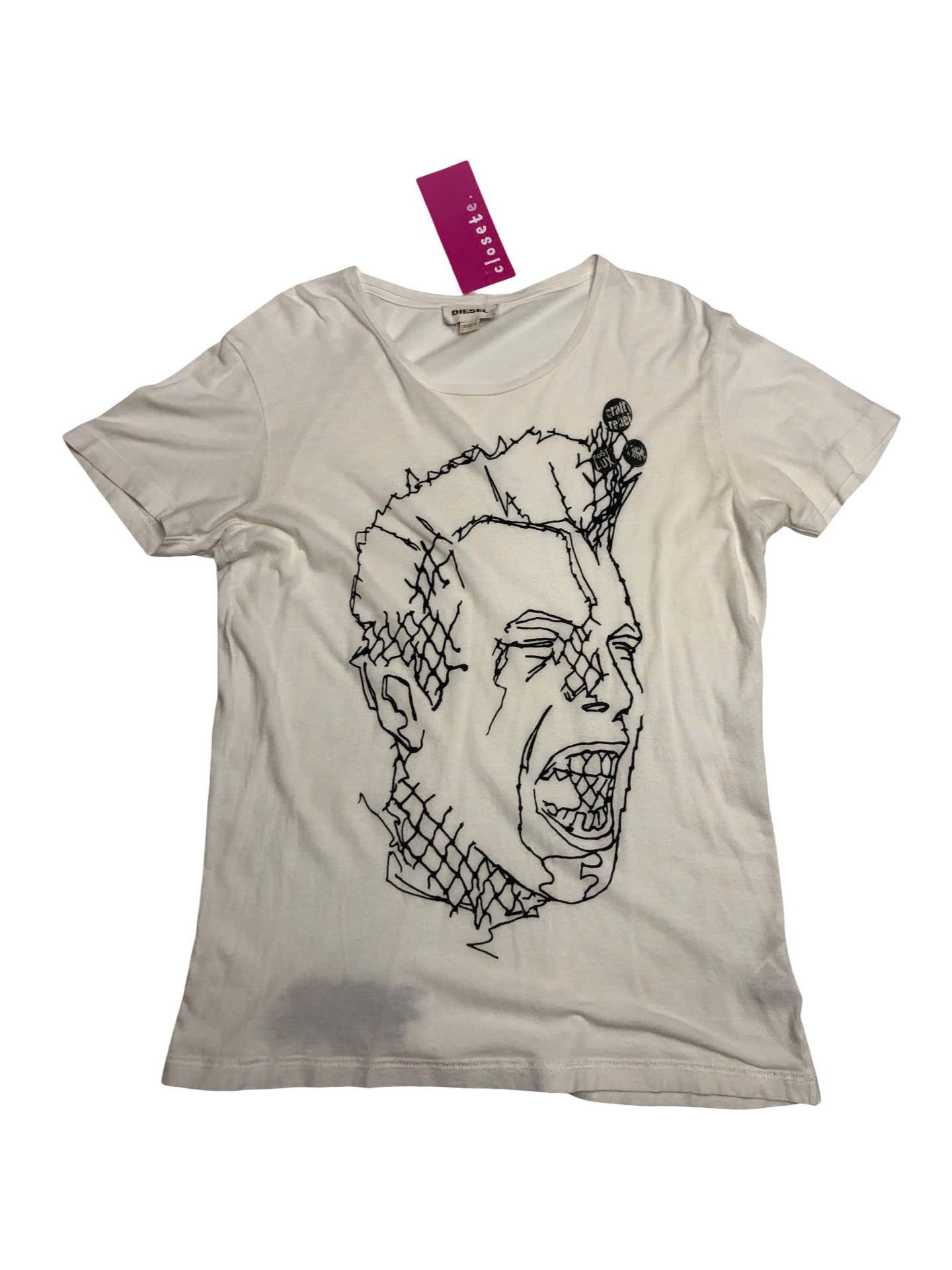 Diesel DIESEL Punk Graphic T-Shirt Size US S / EU 44-46 / 1 - 1 Thumbnail