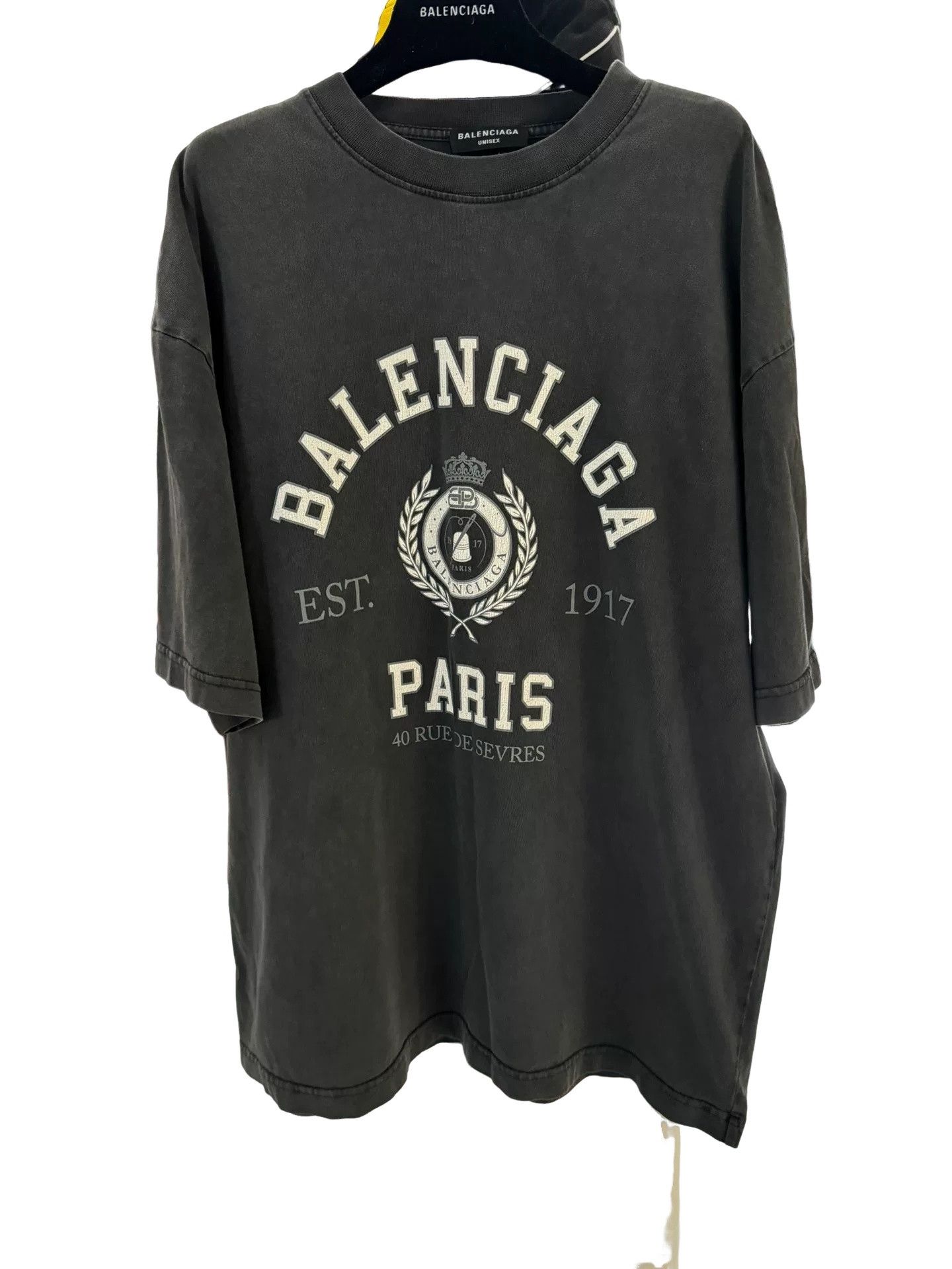 Balenciaga Balenciaga Crown Logo T-Shirt Size S Size US S / EU 44-46 / 1 - 1 Thumbnail