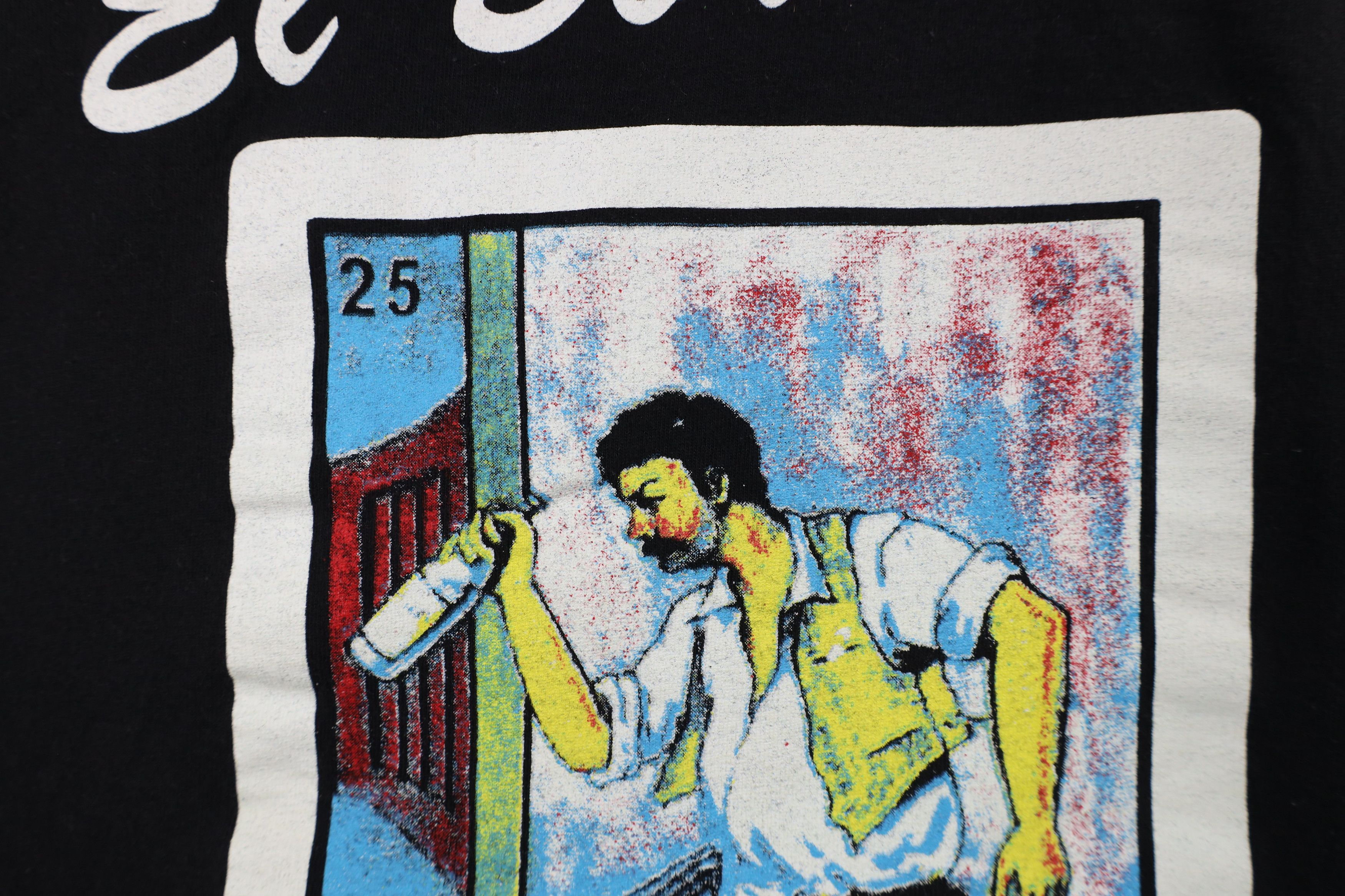 Vintage Vintage 90s Streetwear The Drunk Mexican T-Shirt Black Size US XXL / EU 58 / 5 - 5 Thumbnail