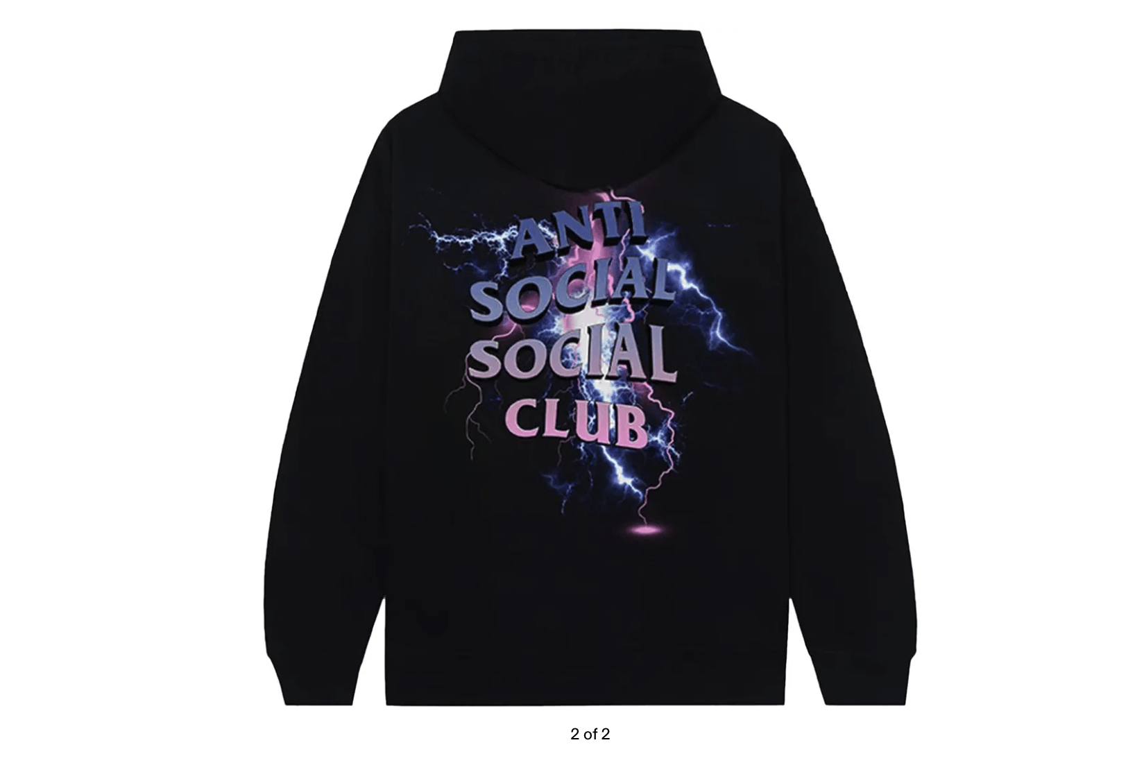 Anti Social Social Club Anti Social Social Club Bolt From The Blue Hoodie Black S Size US S / EU 44-46 / 1 - 1 Thumbnail
