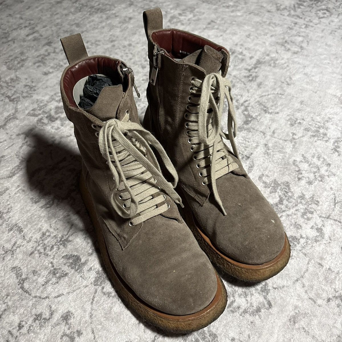 Rick Owens Rick Owens Mainline SS21 Phlegethon Para Combat Boots Dust Size US 9 / EU 42 - 2 Thumbnail