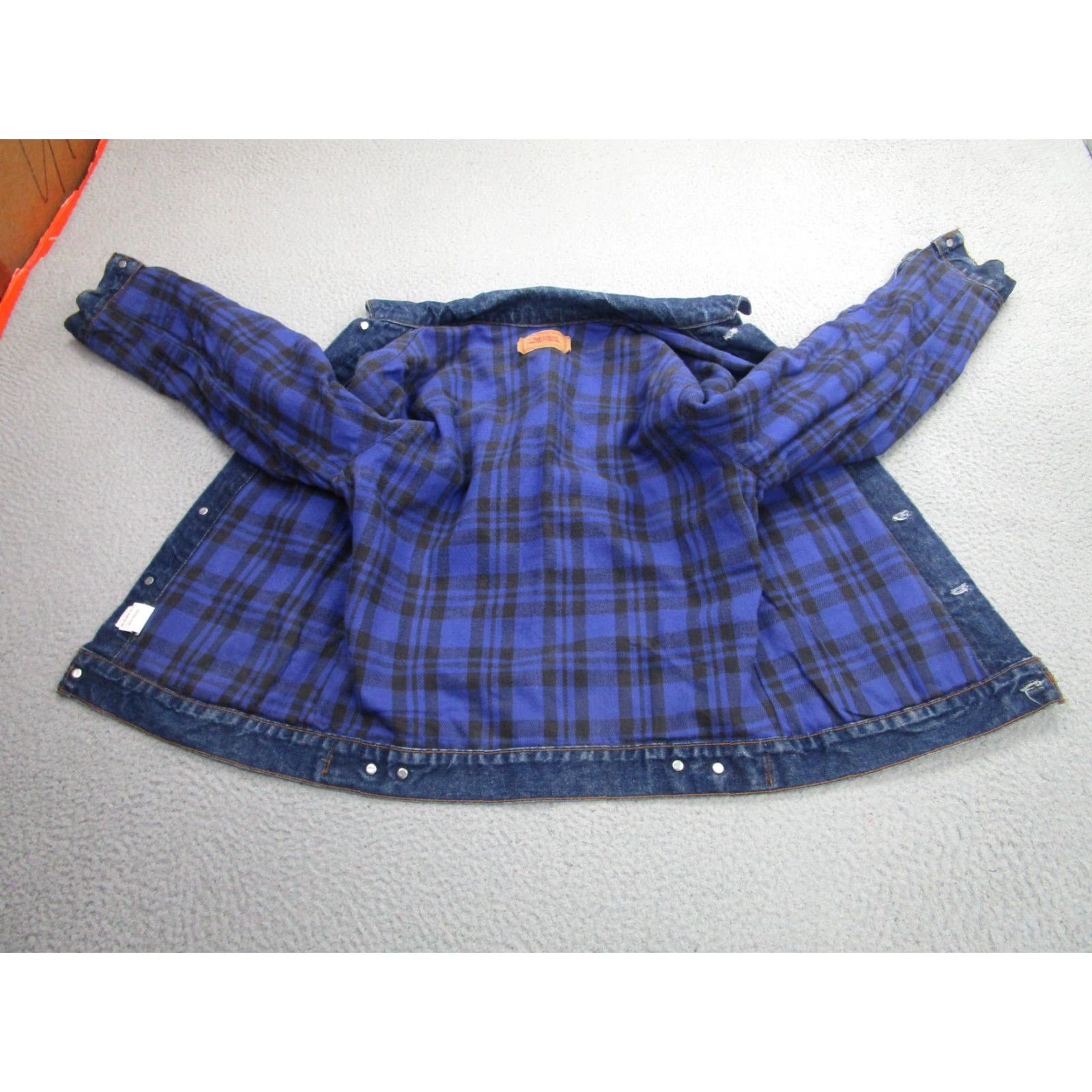 Levi's VINTAGE Levi's Denim Jacket Mens Medium Blue Flannel Lined Trucker 90s USA Size US M / EU 48-50 / 2 - 3 Thumbnail
