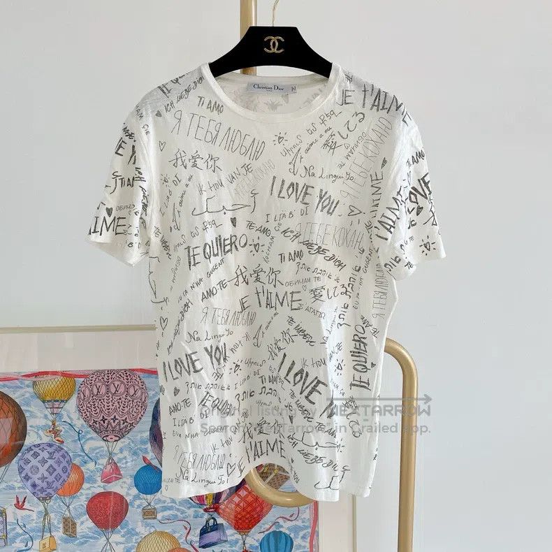 Dior White Valentine's Day Series T-shirt