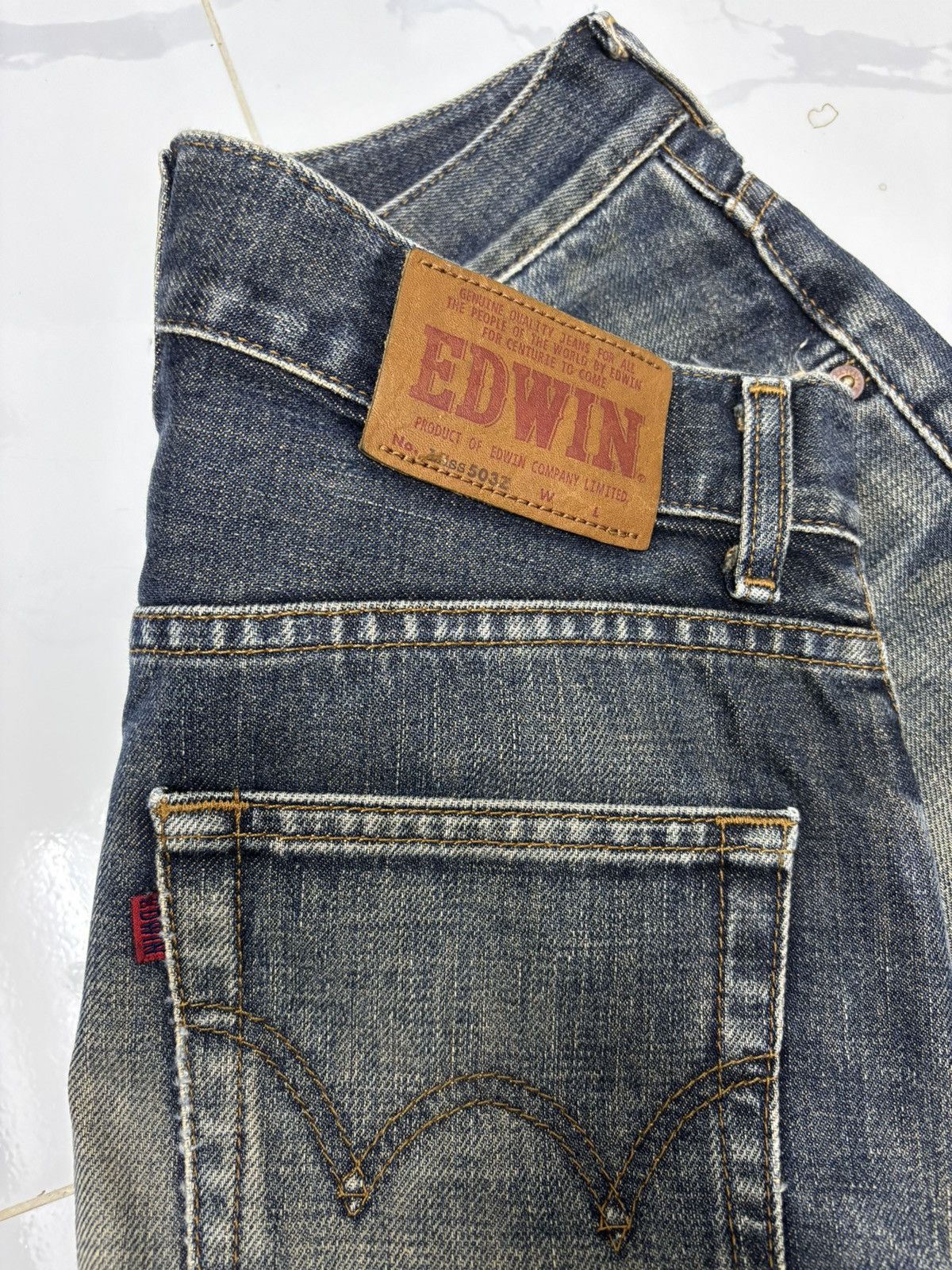 Kapital Edwin 503z Rusty Loose Jean Distressed Denim Size US 28 / EU 44 - 12 Thumbnail
