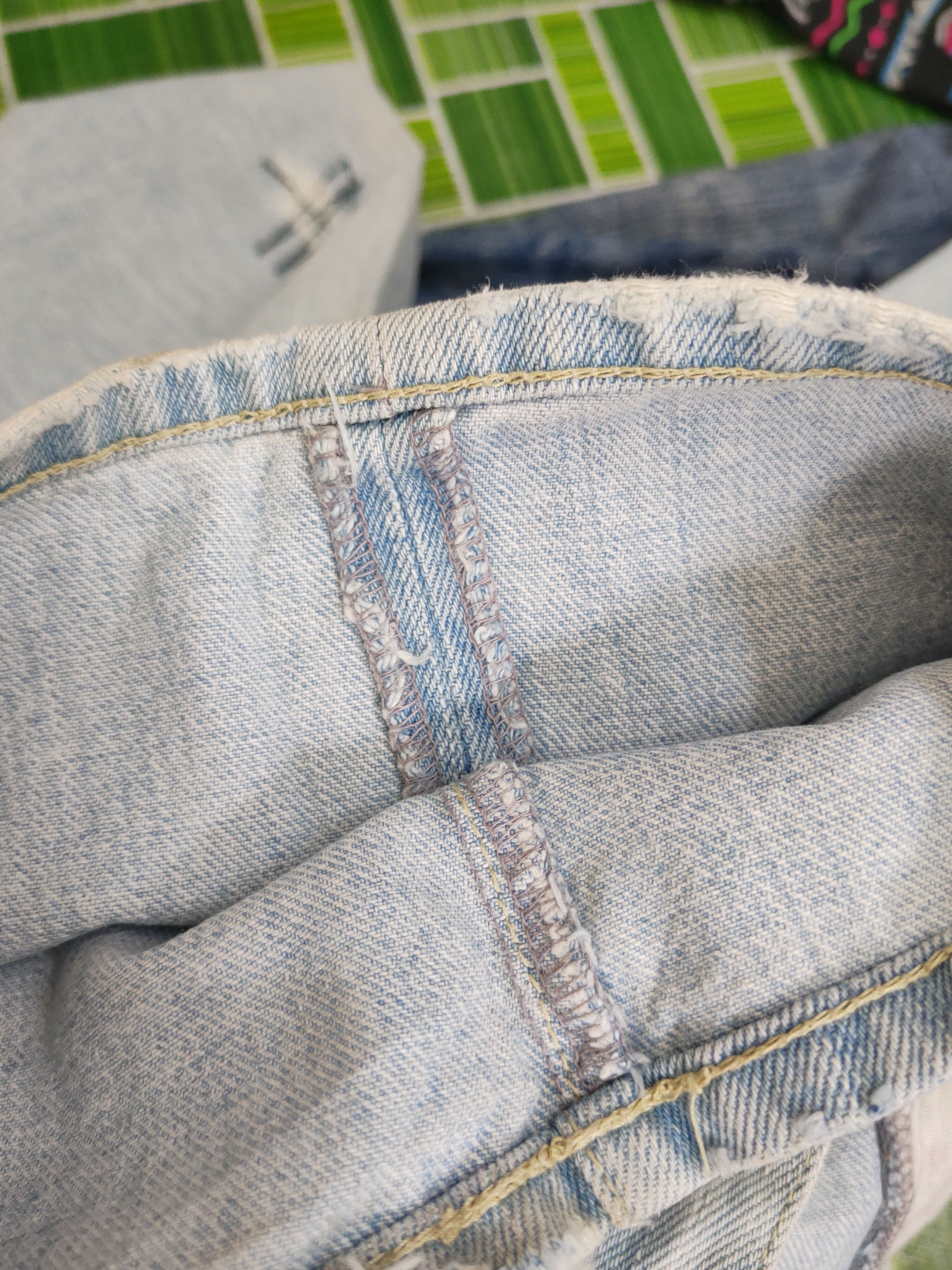 Japanese Brand Roxy Light Blue Distressed Ripped denim Jeans #W1698 Size 28" / US 6 / IT 42 - 13 Thumbnail
