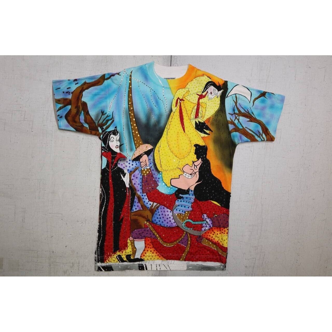 Disney Vintage 90s Disney Villains All Over Print Cartoon Art XL Size US XL / EU 56 / 4 - 2 Thumbnail