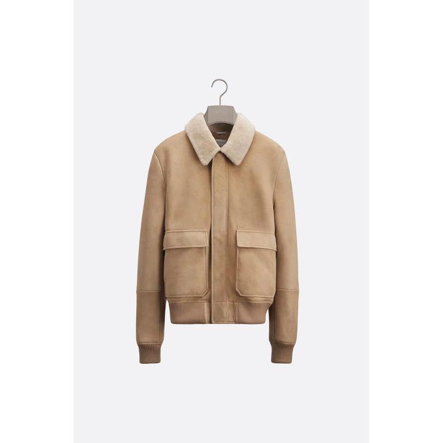 Dior DIOR Blouson Beige Shearling Jacket New & Authentic (Men's s Size US L / EU 52-54 / 3 - 1 Preview