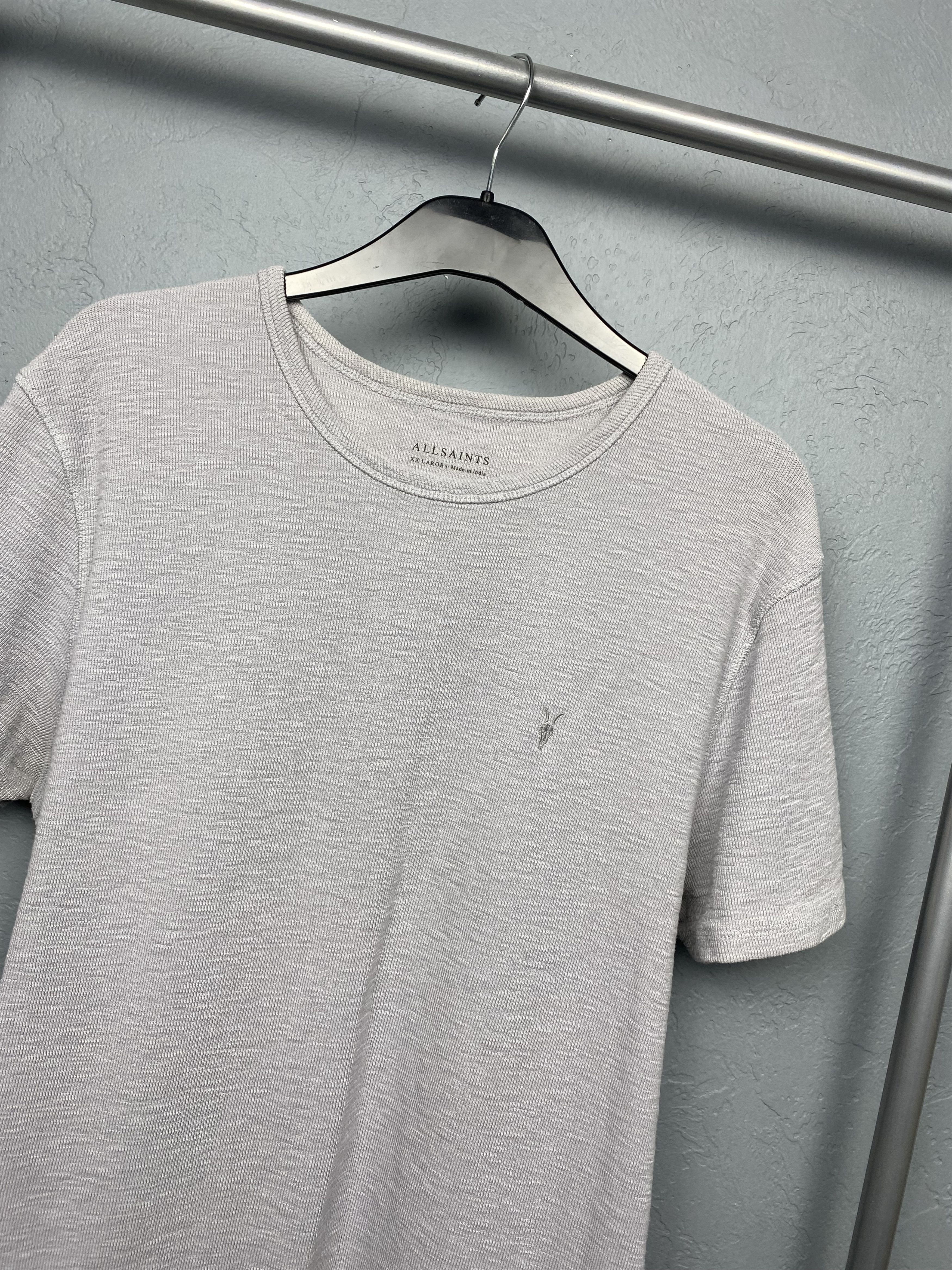 Allsaints × Vintage Allsaints Vintage Mens Crew Neck T-Shirt Size US XXL / EU 58 / 5 - 2 Thumbnail