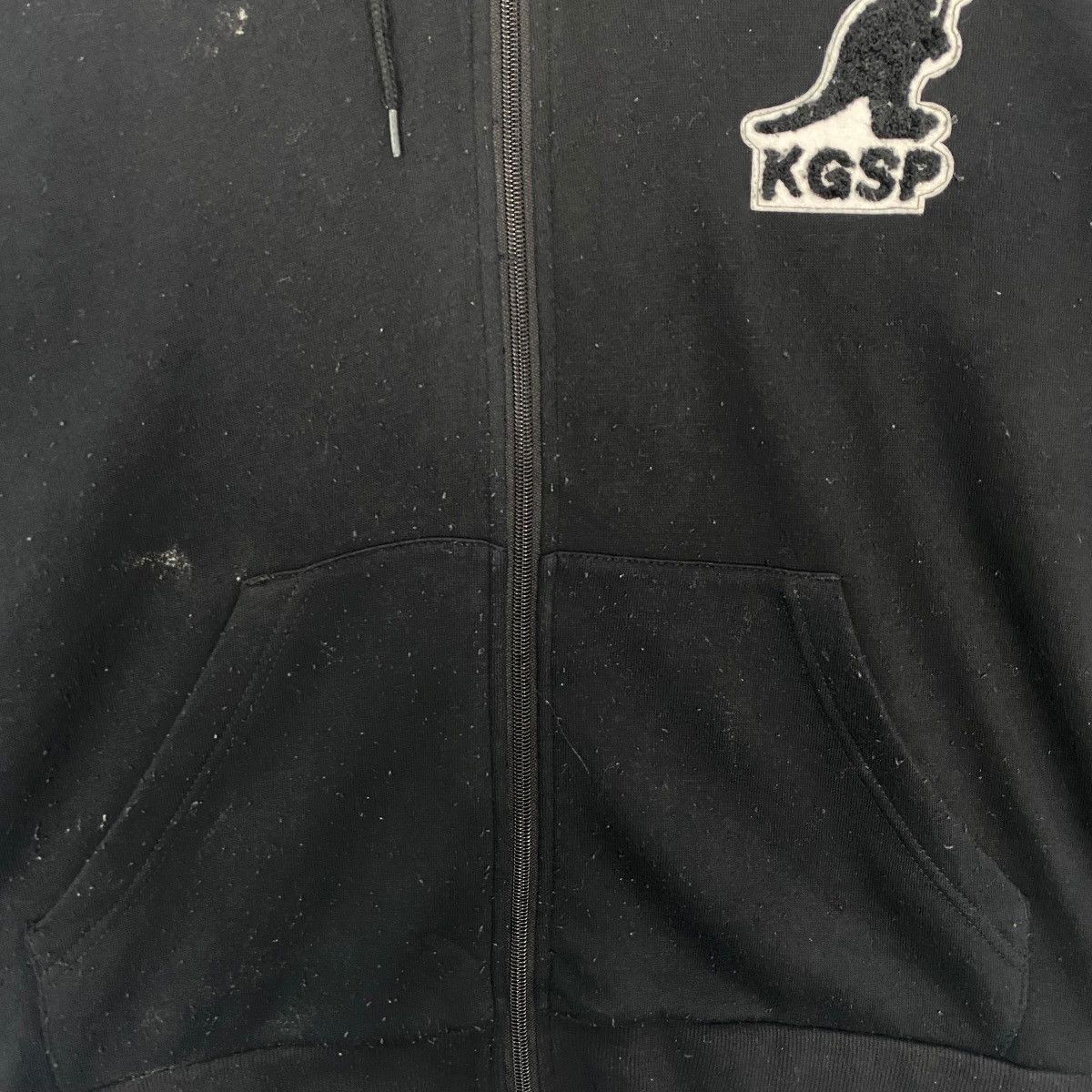 Vintage Vintage Kangol Embroidered Hoodie Black Pullover Jumper Sz M Size US M / EU 48-50 / 2 - 9 Thumbnail