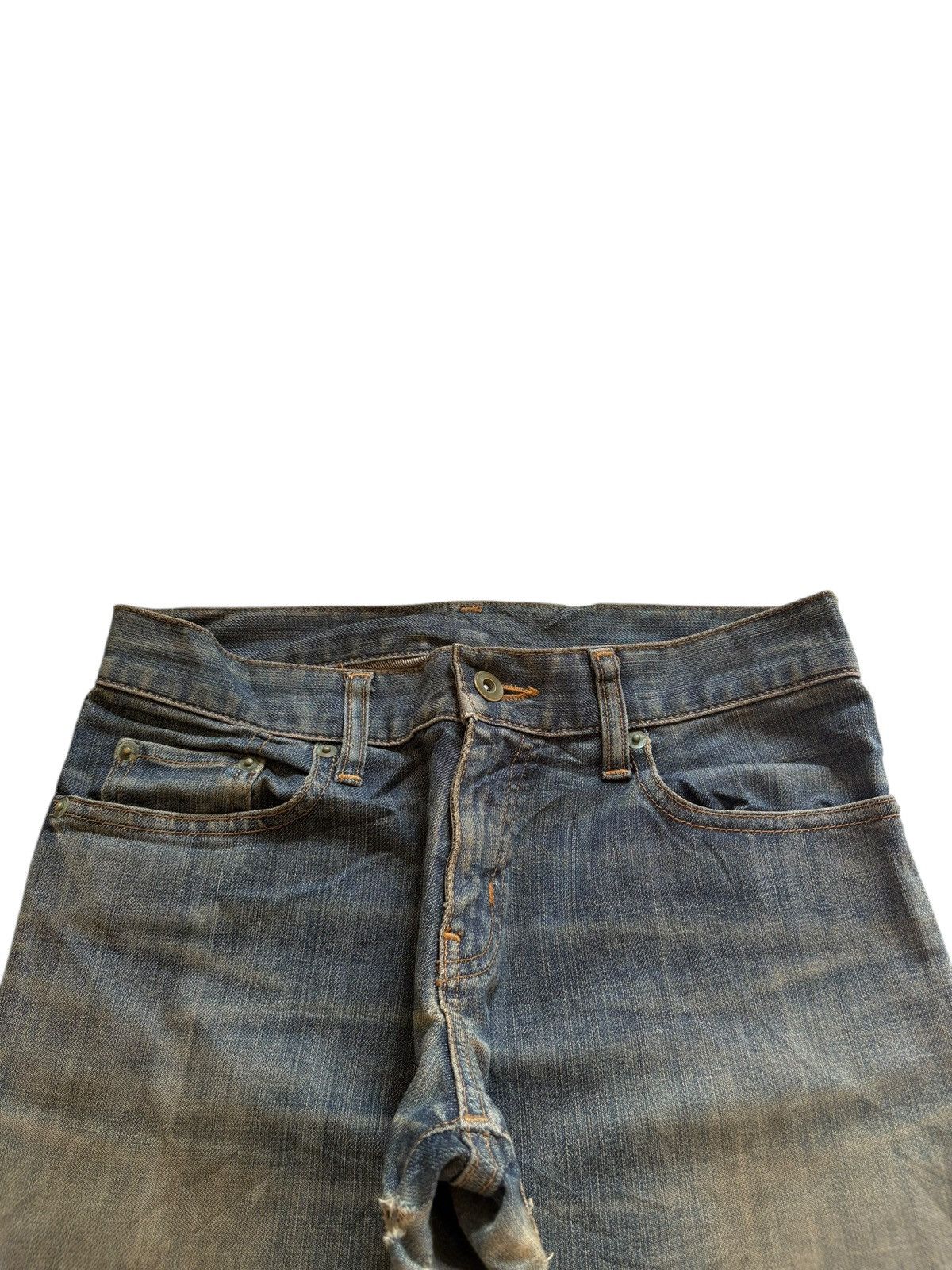 Uniqlo Vintage Uniqlo Rusty Mud Wash Distressed Flare Jeans Size US 28 / EU 44 - 4 Thumbnail
