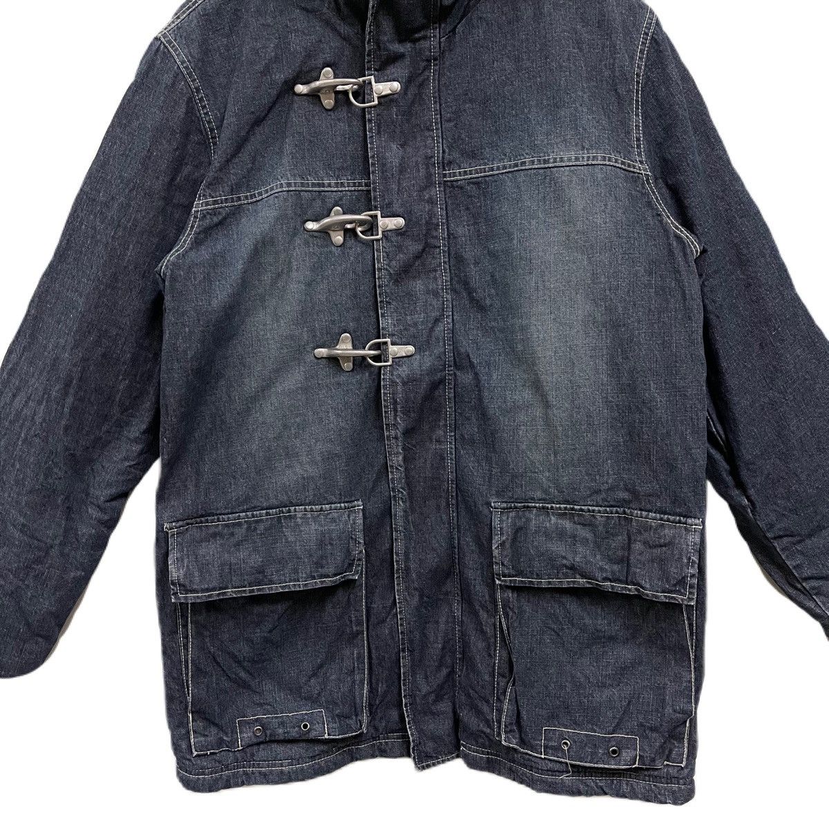 If Six Was Nine Blue5 tokyo Japan Fireman Denim Jacket Hoodie Size US L / EU 52-54 / 3 - 4 Thumbnail