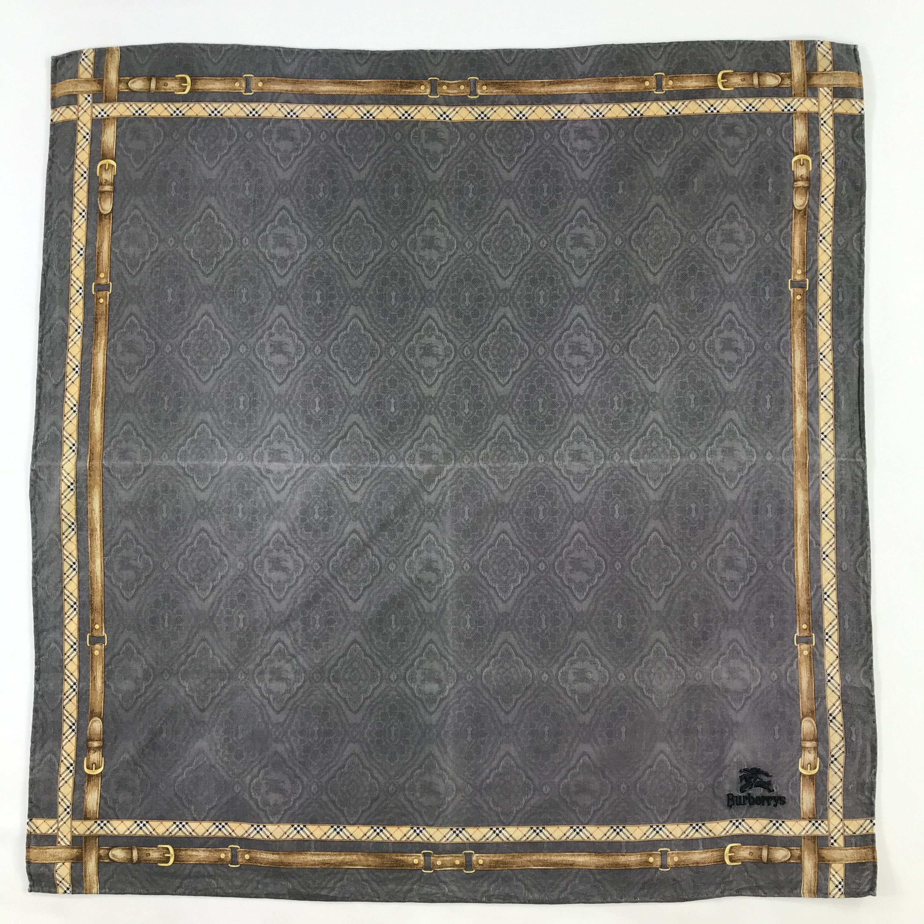 Burberry × Vintage Burberry Bandana / Handkerchief / Neckerchief - S1089 Size ONE SIZE - 1 Thumbnail