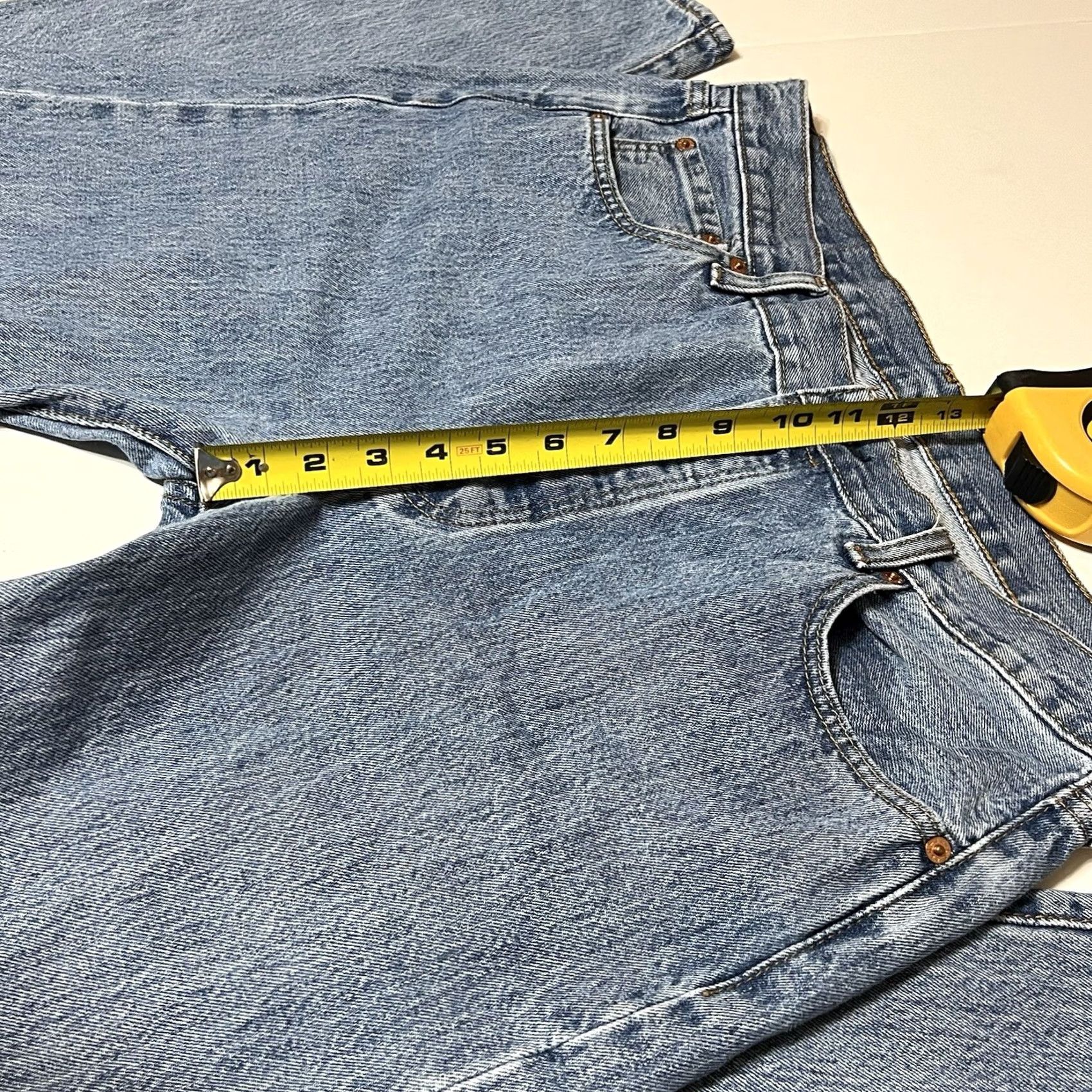 Levi's Levi's 501 Jeans Mens Regular Straight Denim Button Fly 36x29 Blue Cotton 501 Series Pockets Vintage NoMen Size US 36 / EU 52 - 4 Thumbnail