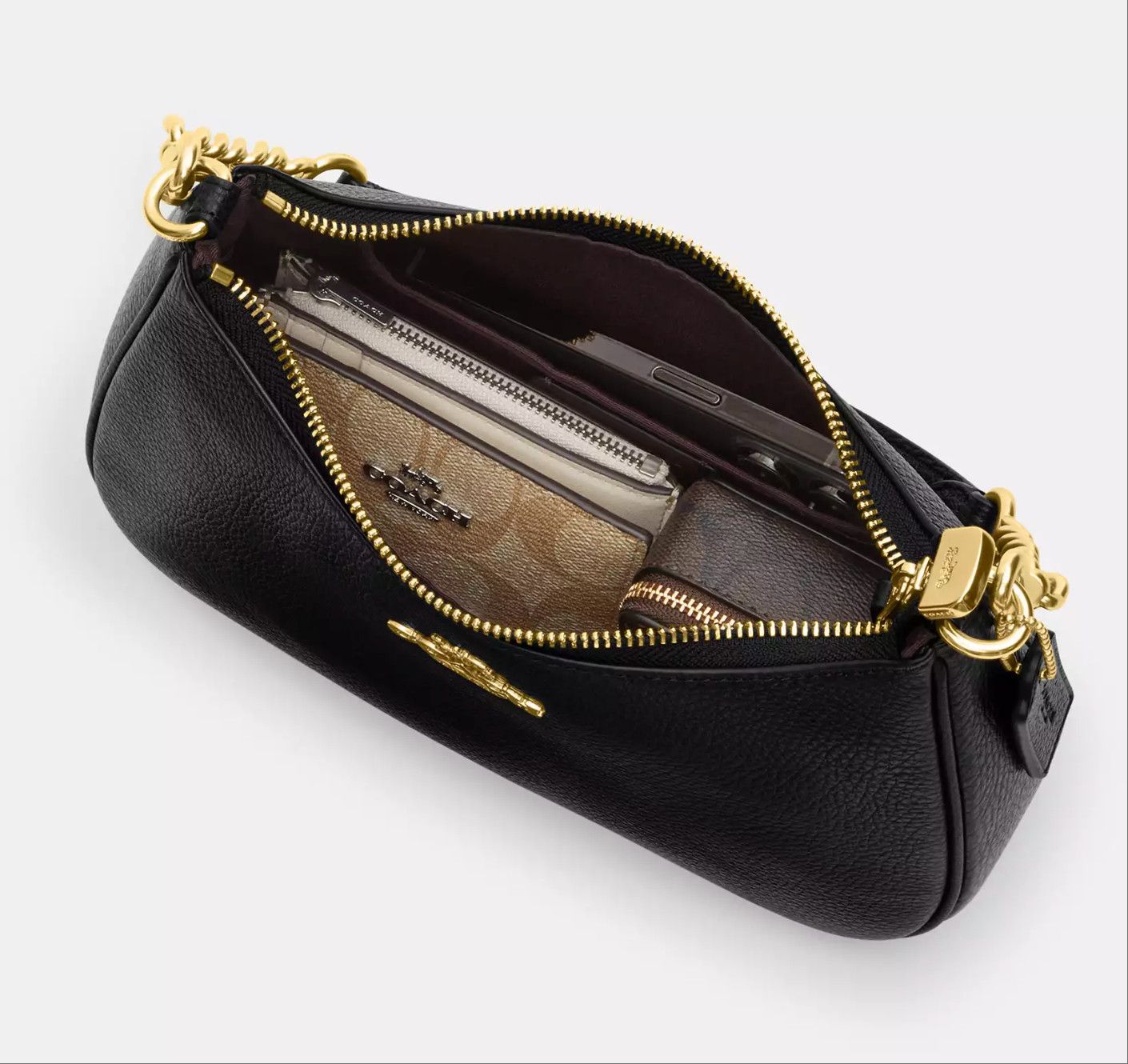 Coach Teri Shoulder Bag In Signature Leather CY774 Size ONE SIZE - 6 Thumbnail