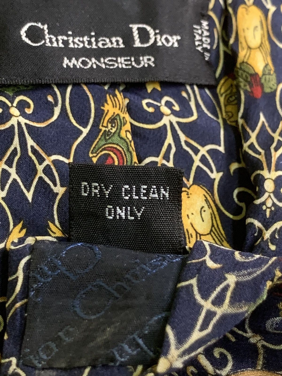 Christian Dior Monsieur × Dior × Vintage Rare Design Vintage Christian Dior Monsieur Ties Size ONE SIZE - 6 Thumbnail